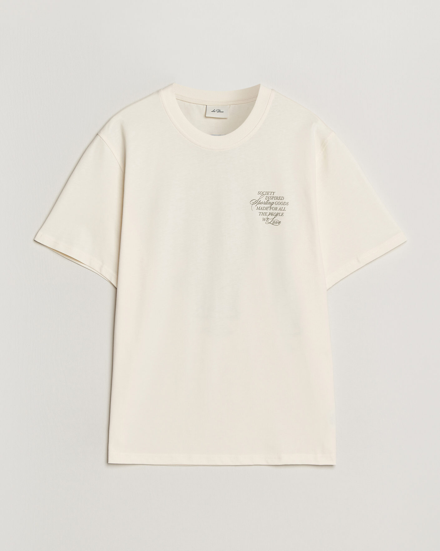 Heren | T-shirts | LES DEUX | Ben Faience T-Shirt Eggnog White