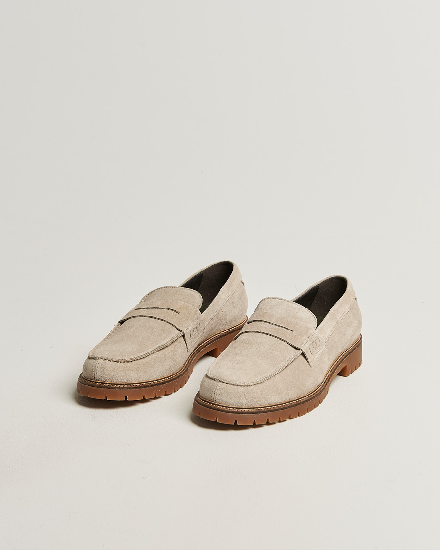 Heren | Instappers | LES DEUX | Taylor Suede Loafers Light Sand