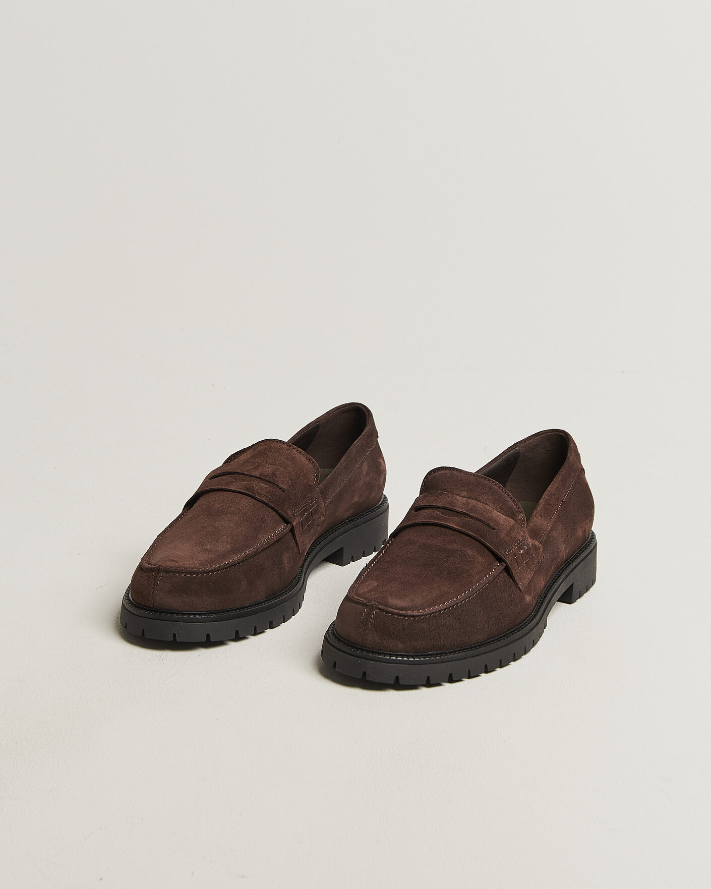 Heren | Instappers | LES DEUX | Taylor Oil Suede Loafers Turkish Coffee