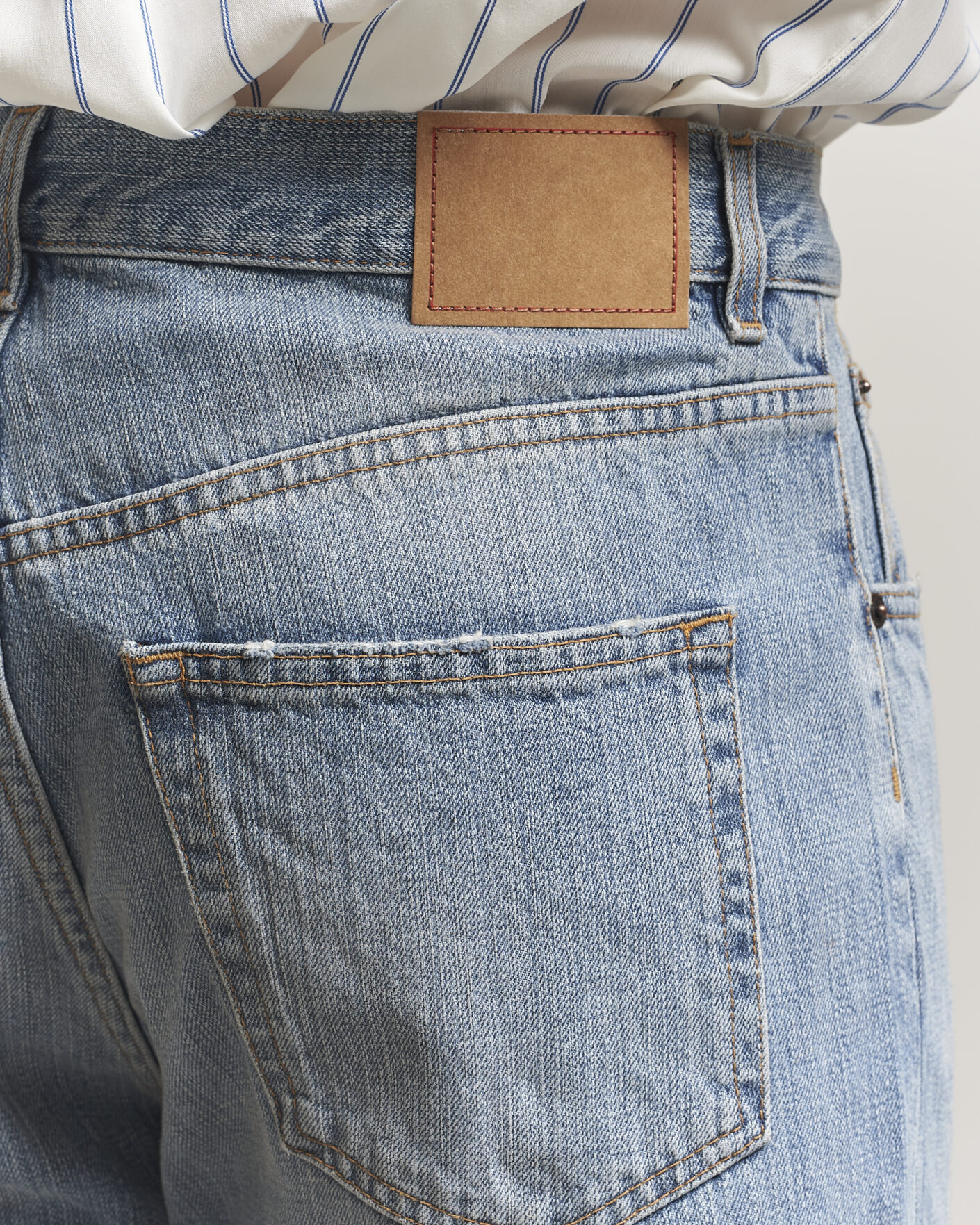 Heren | Jeans | Jeanerica | VM009 Vega Jeans Light Blue Righe