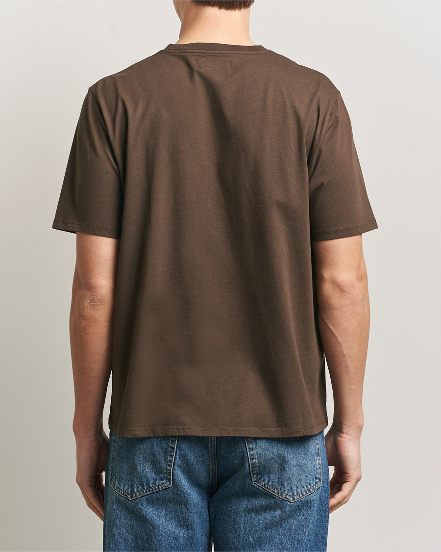 Heren | T-shirts | Jeanerica | Delon Crew Neck T-Shirt Brown