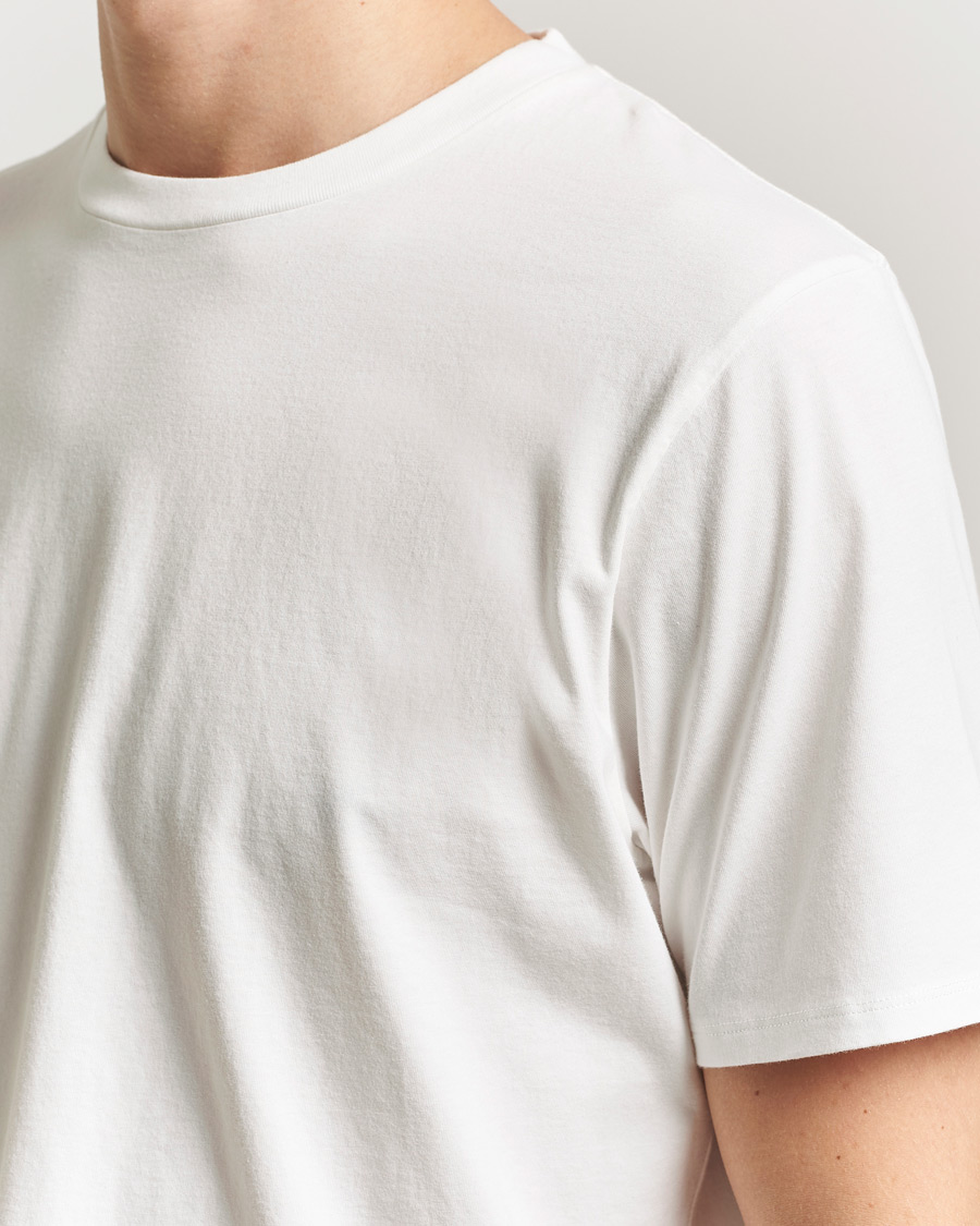 Heren | T-shirts | Jeanerica | Delon Crew Neck T-Shirt Natural White