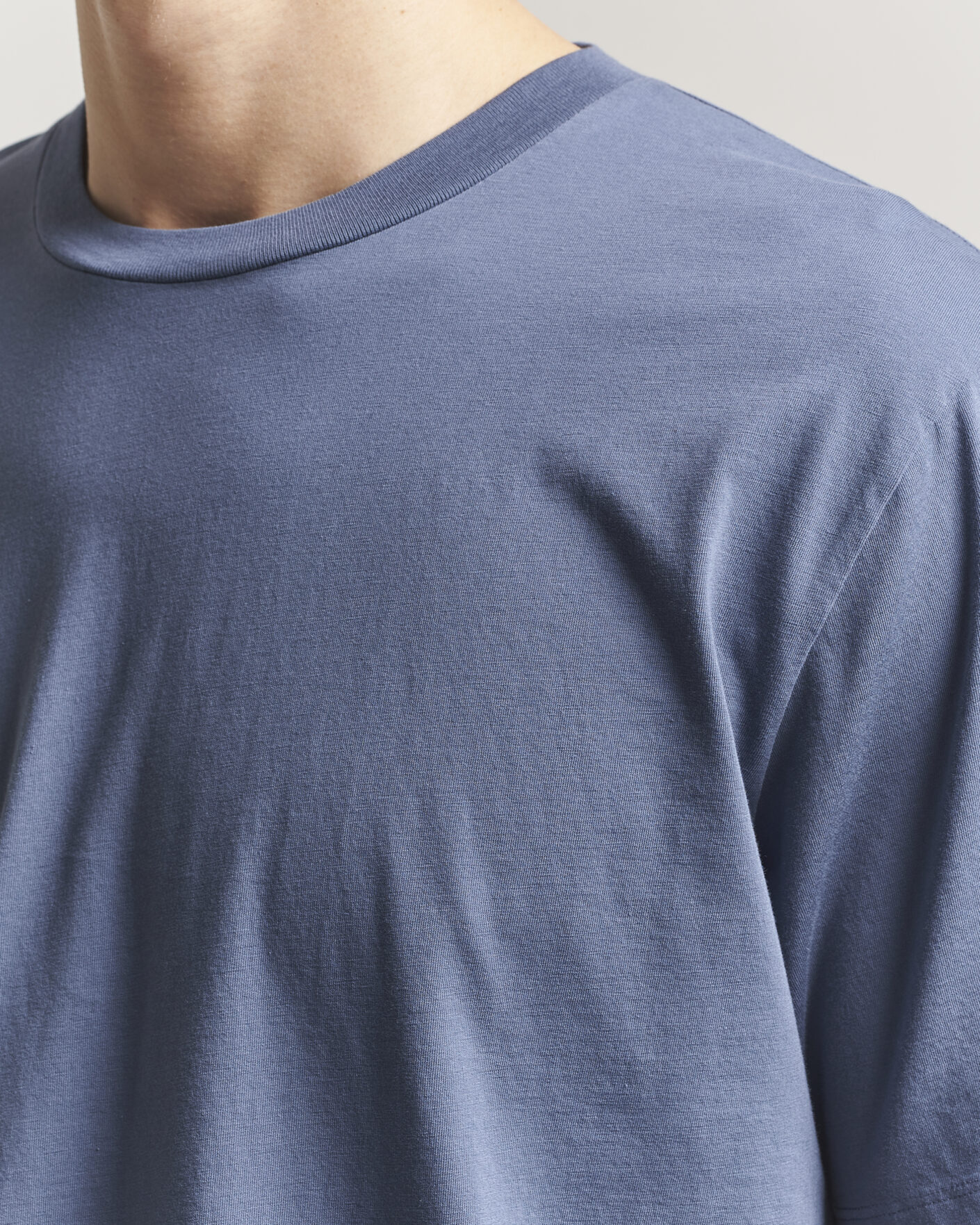 Heren | T-shirts | Jeanerica | Delon Crew Neck T-Shirt Blue