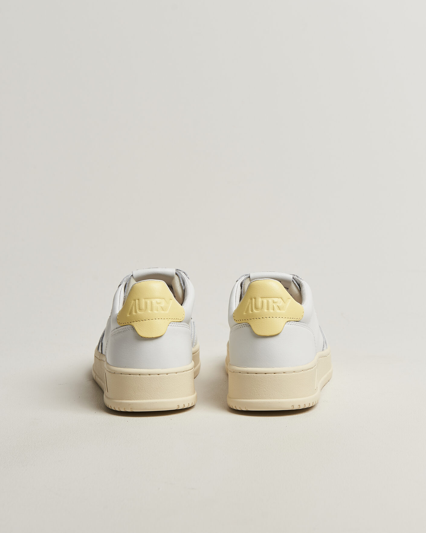 Heren | Sneakers | Autry | Medalist Low Sneaker White/Lemon Meringue
