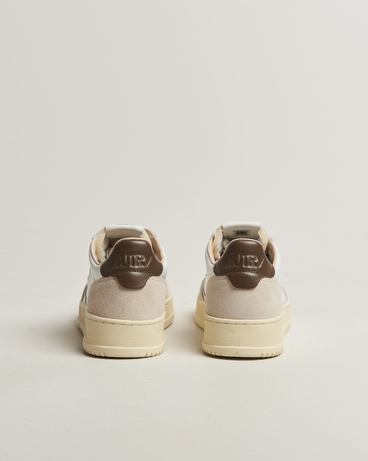 Heren | Sneakers | Autry | Medalist Low Leather/Suede Sneaker White/Teak