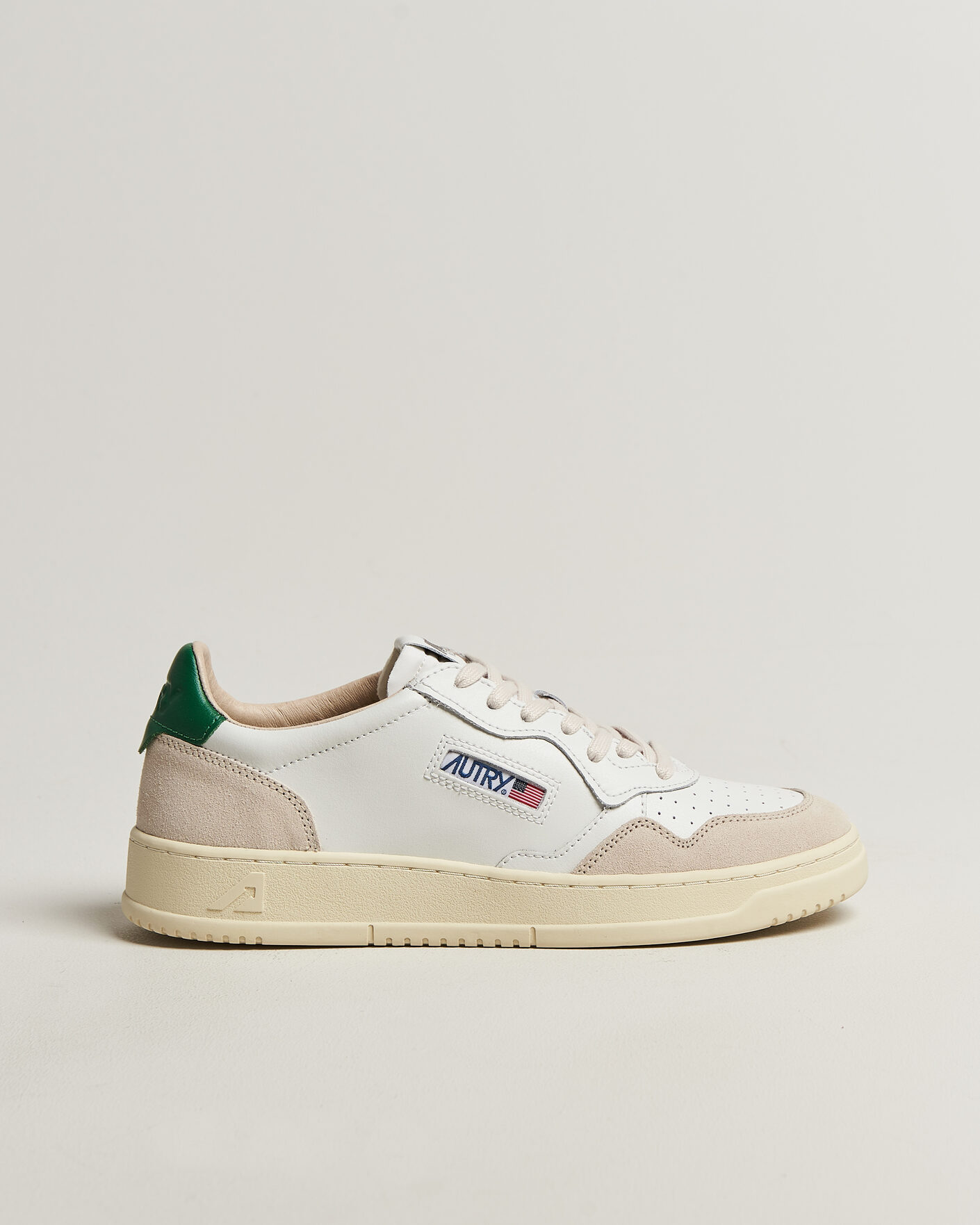 Heren | Sneakers | Autry | Medalist Low Sneaker White/Amazon