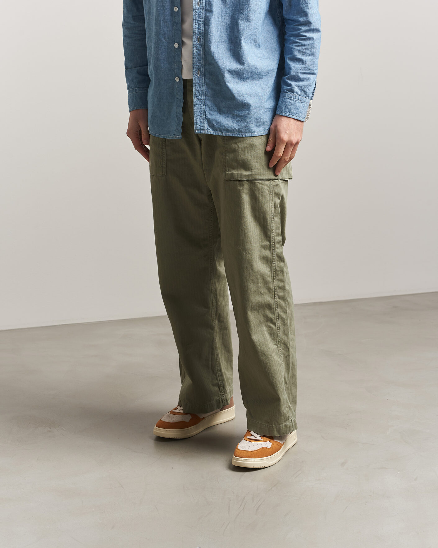 Heren | Sneakers | Autry | Medalist Low Suede Mix Sneaker Antilop/White/Brown