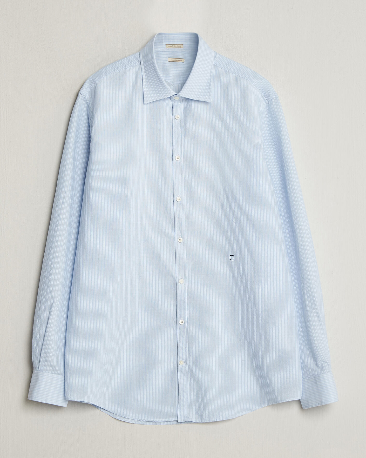 Heren | Overhemden | Massimo Alba | Genova Striped Shirt Sky Blue