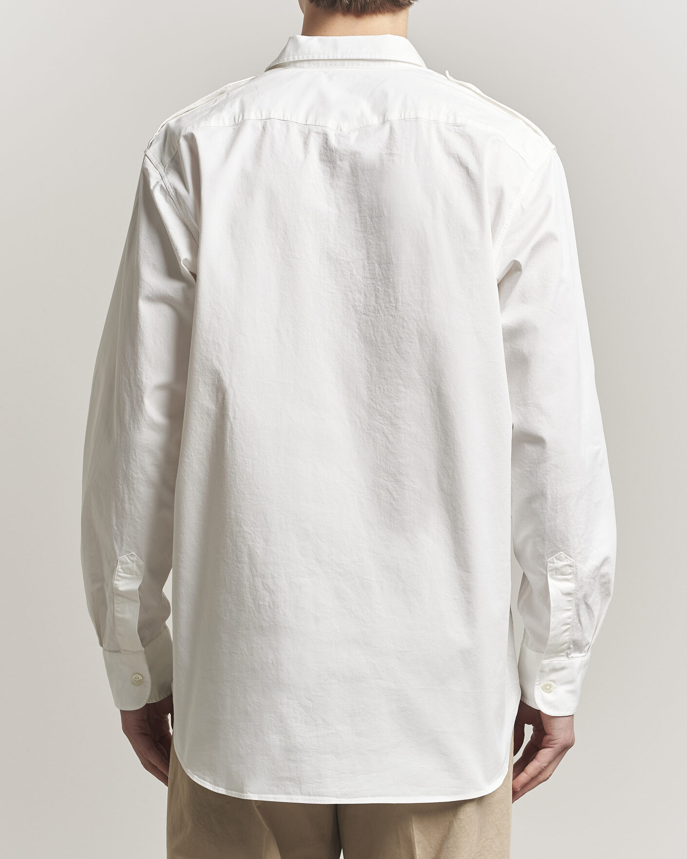 Heren | Overhemden | Massimo Alba | Army Double Pocket Shirt White