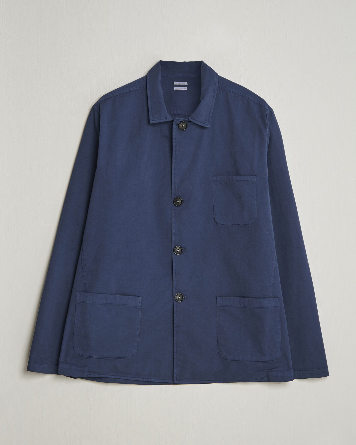 Heren | Jassen | Massimo Alba | Florida Cotton Shirt Jacket Midnight Blue