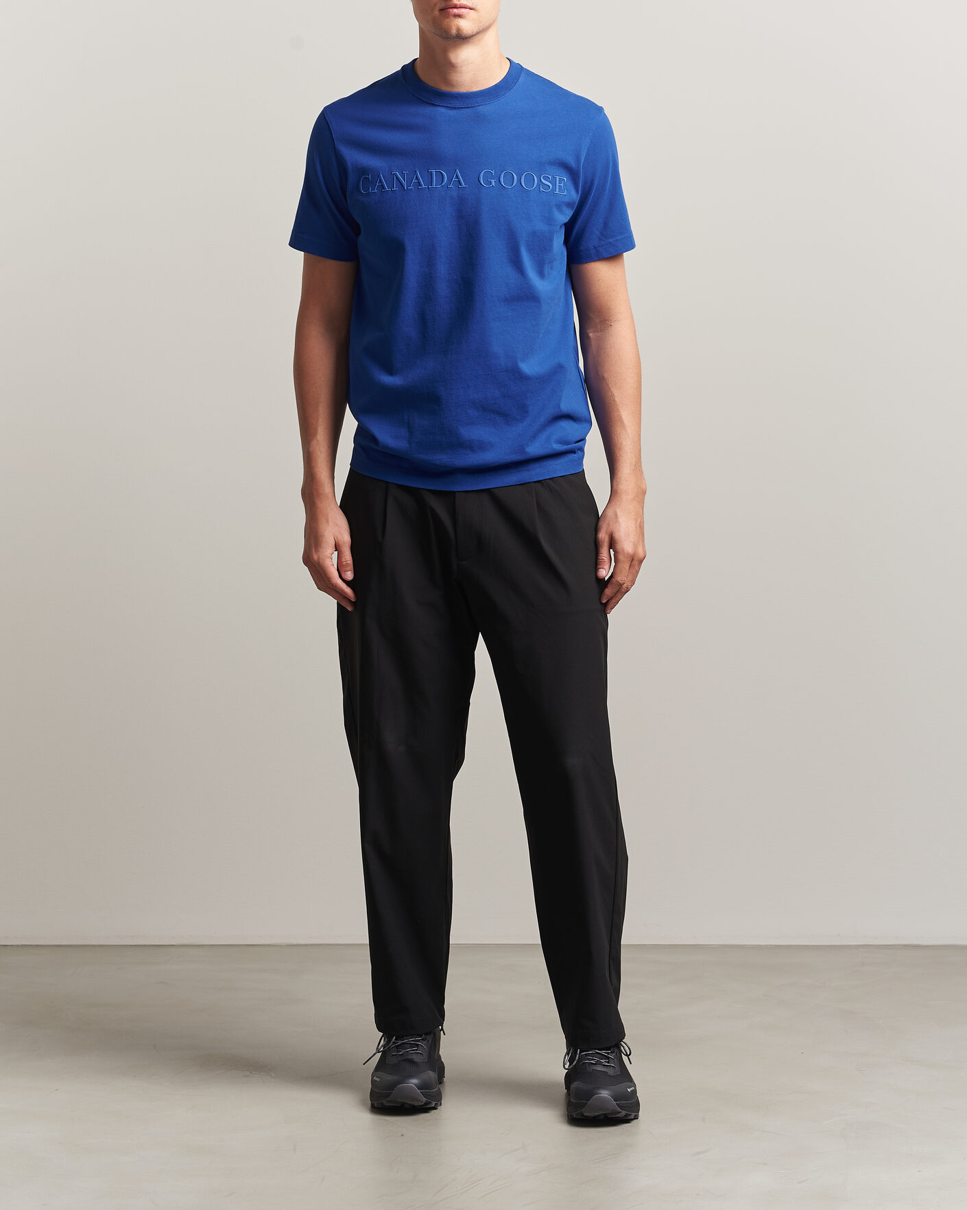 Heren | T-shirts | Canada Goose | Vantage Wordmark T-Shirt Azurite Blue