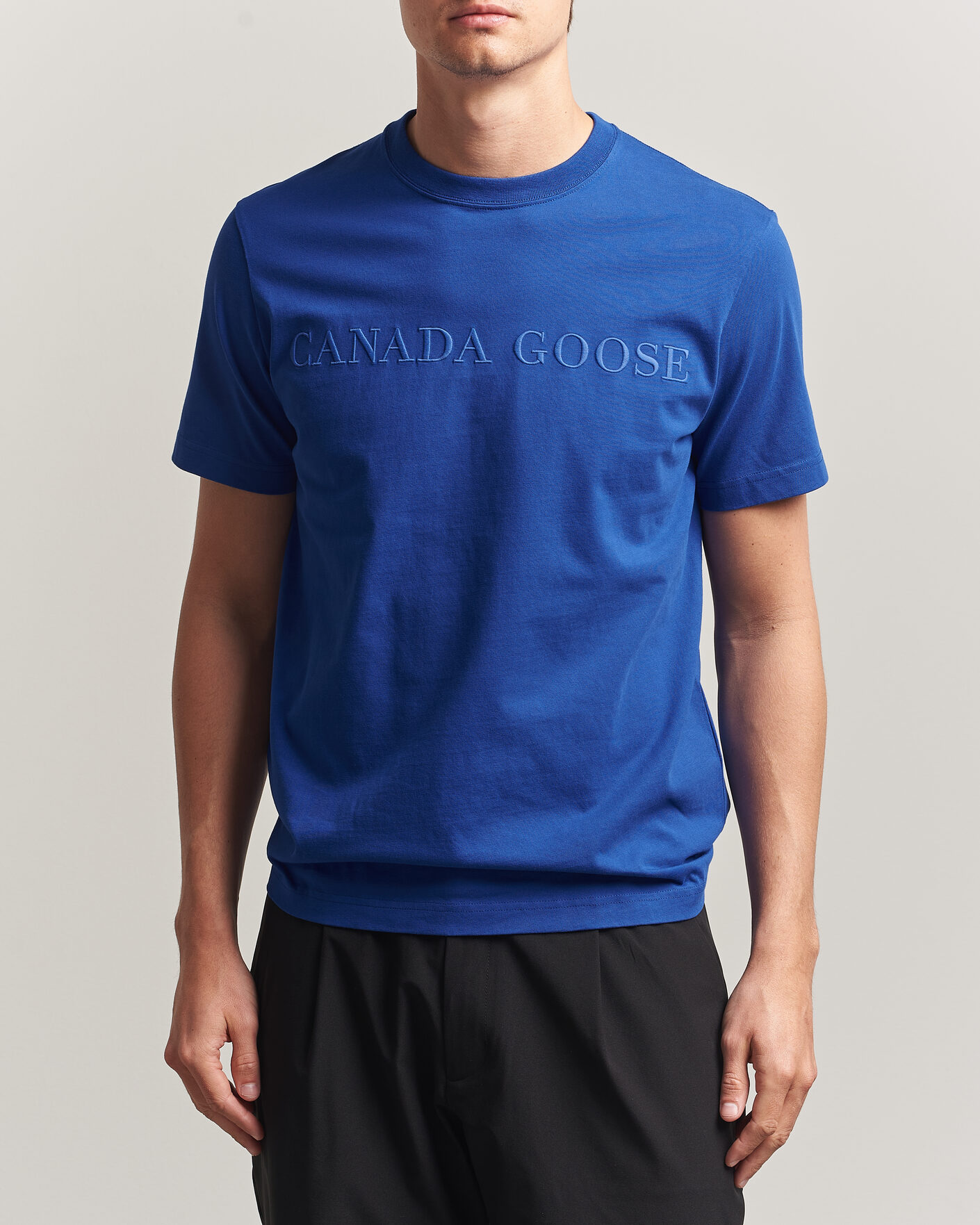 Heren | T-shirts | Canada Goose | Vantage Wordmark T-Shirt Azurite Blue