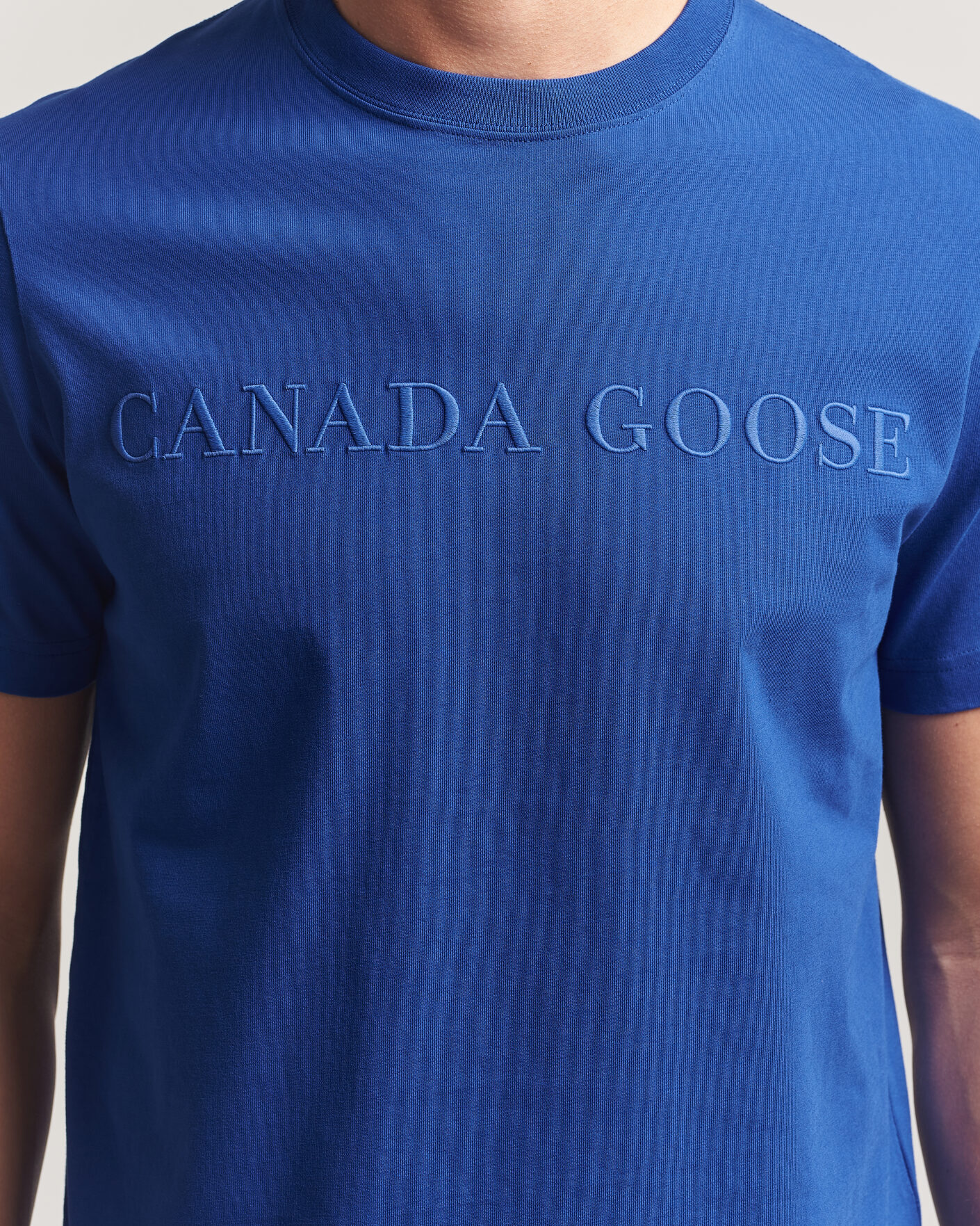 Heren | T-shirts | Canada Goose | Vantage Wordmark T-Shirt Azurite Blue