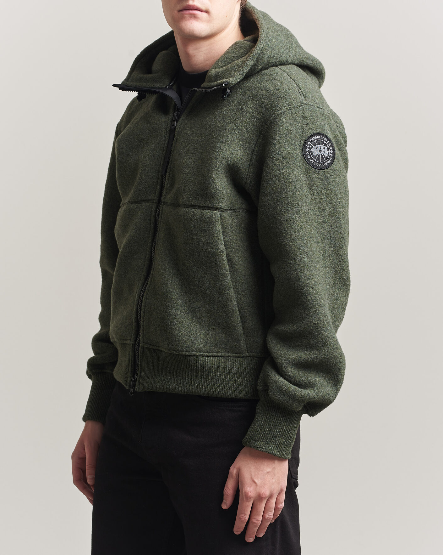 Heren | Jassen | Canada Goose Black Label | Canada Goose BD Chillwack Fleece Bomber Moss Khaki