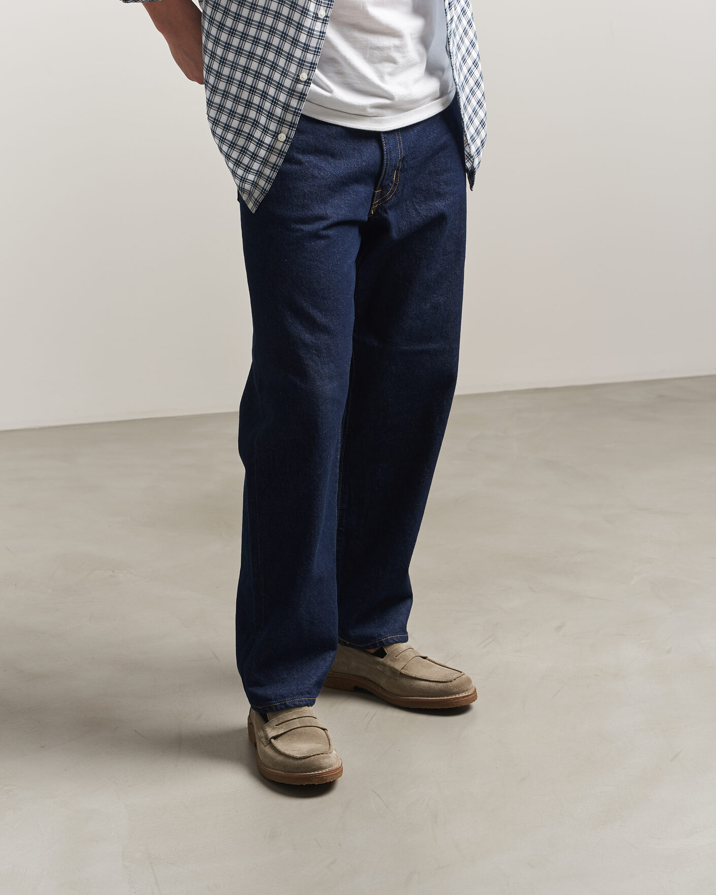 Heren | Instappers | Astorflex | Mokaflex Loafers Stone Suede