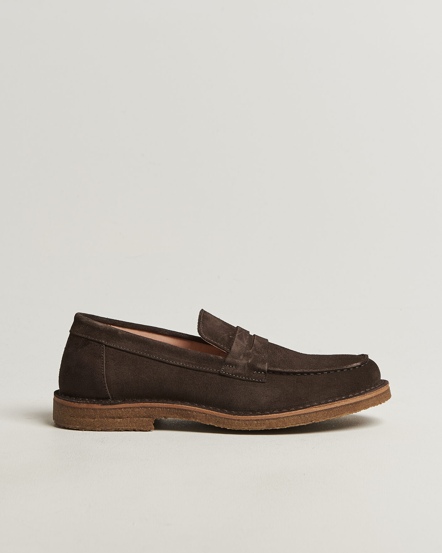 Heren | Instappers | Astorflex | Mokaflex Loafers Dark Brown Suede