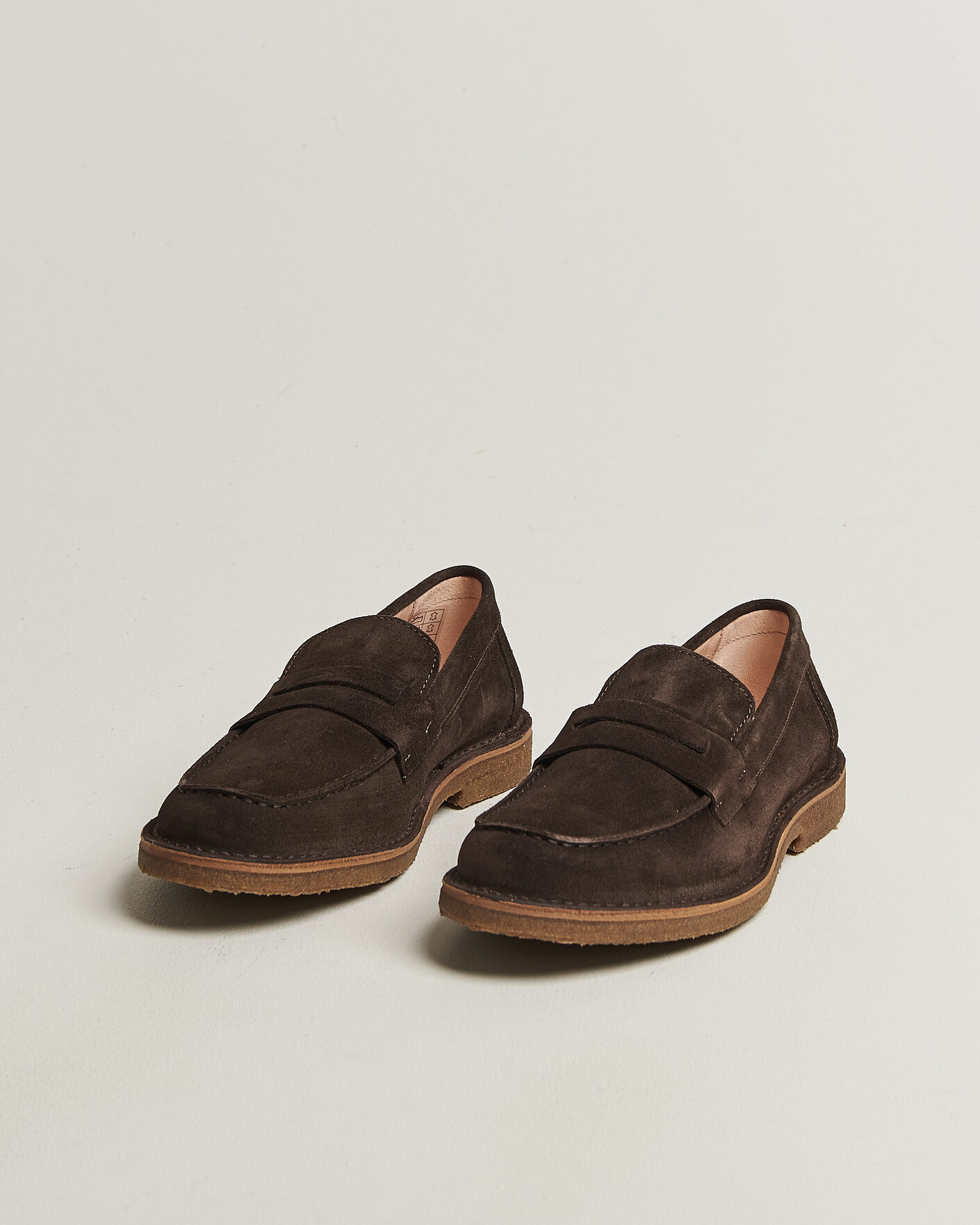 Heren | Instappers | Astorflex | Mokaflex Loafers Dark Brown Suede