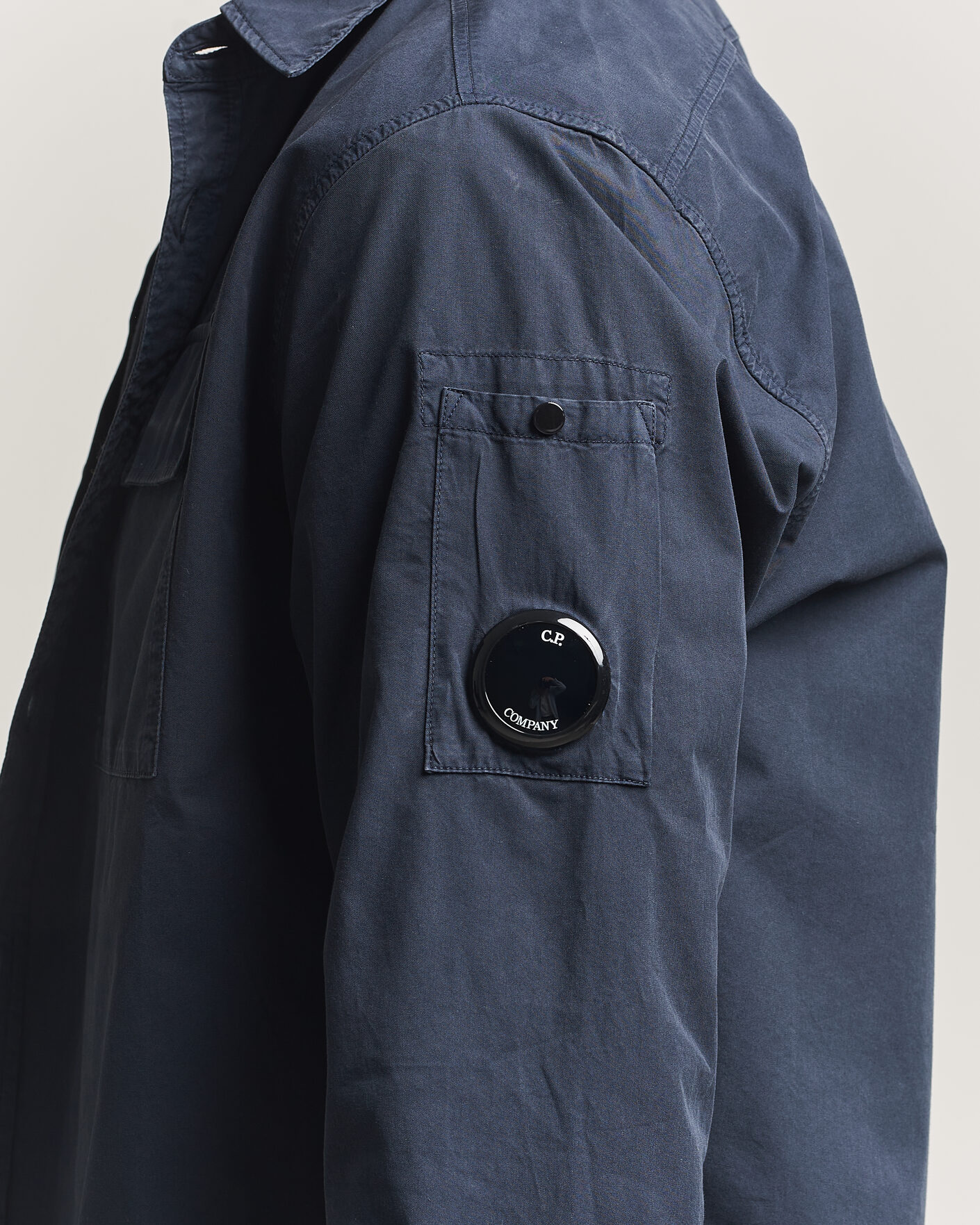 Heren | Overhemden | C.P. Company | Organic Gabardine Pocket Shirt Navy