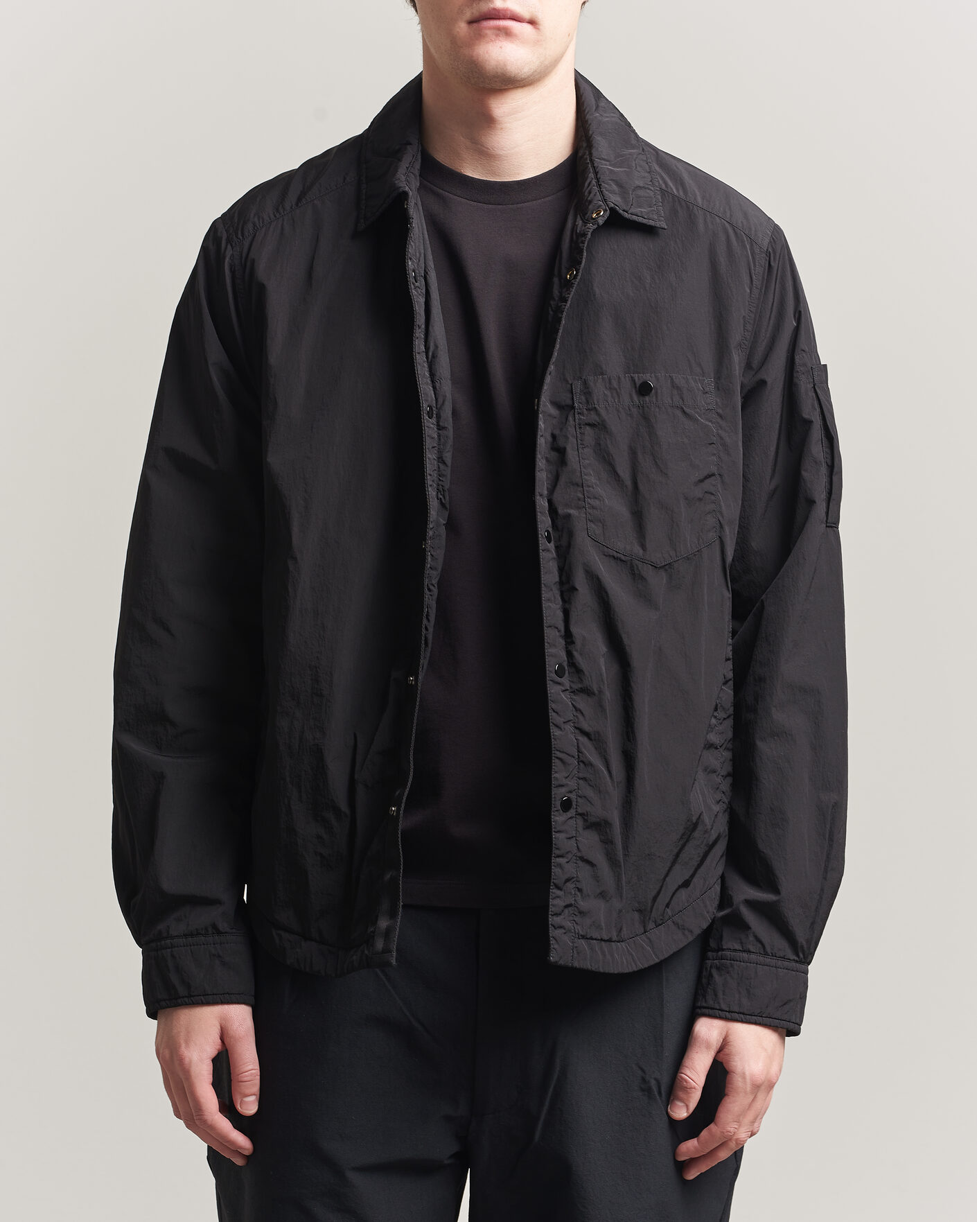 Heren | Jassen | C.P. Company | Chrome R Padded Shirt Jacket Black