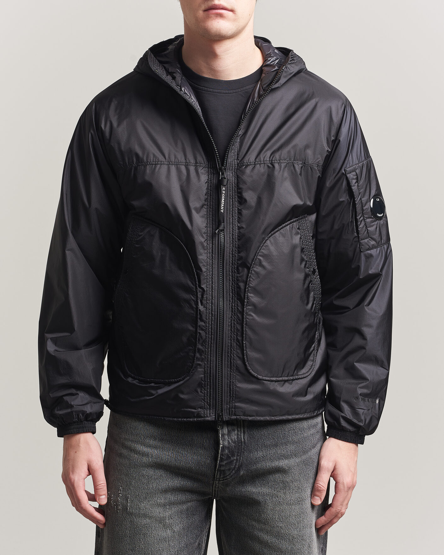 Heren | Jassen | C.P. Company | Nada Shield Primaloft Padded Hood Jacket Black