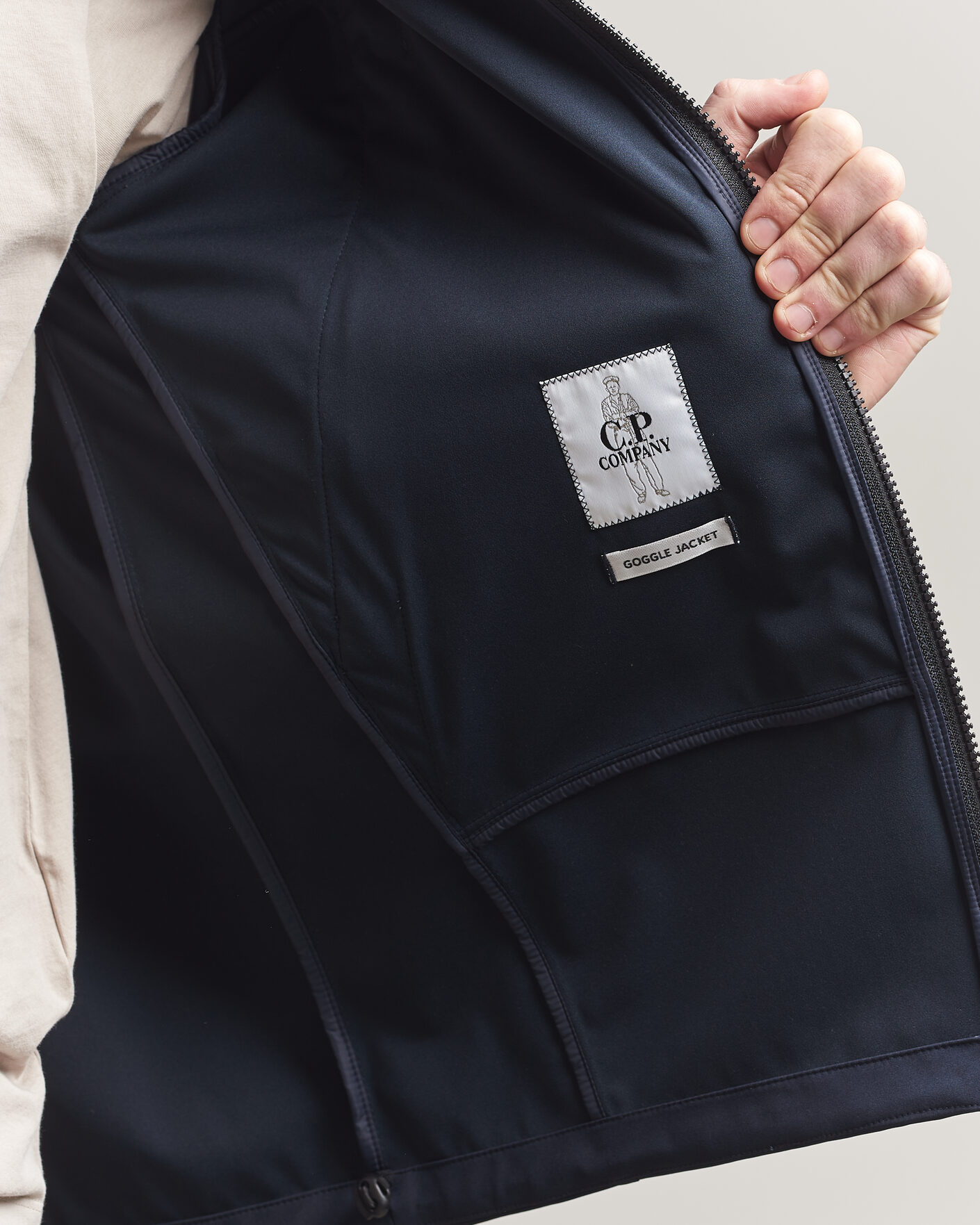 Heren | Jassen | C.P. Company | Shell-R Goggle Hood Jacket Navy