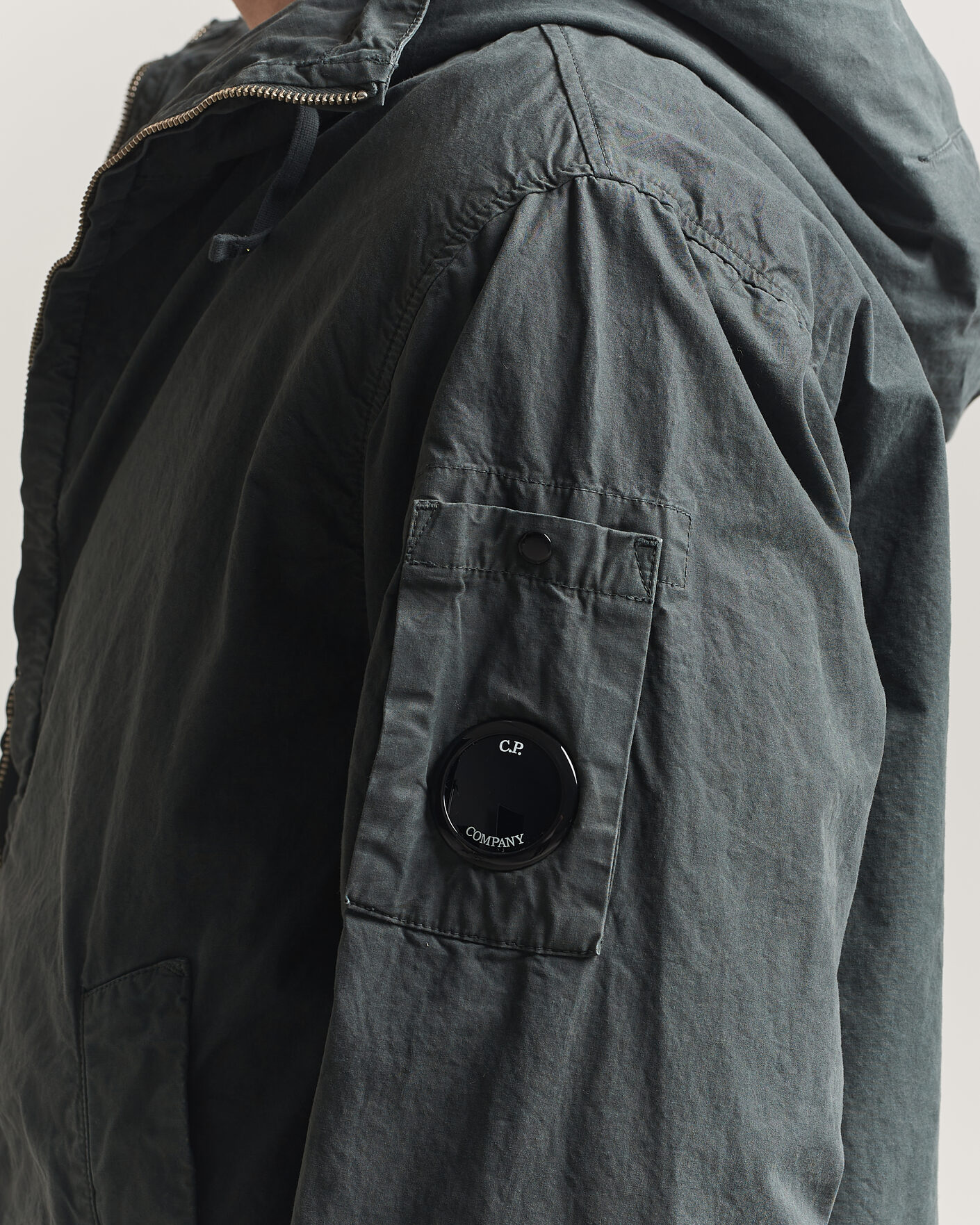 Heren | Jassen | C.P. Company | Micro Reps Hooded Jacket Dark Grey