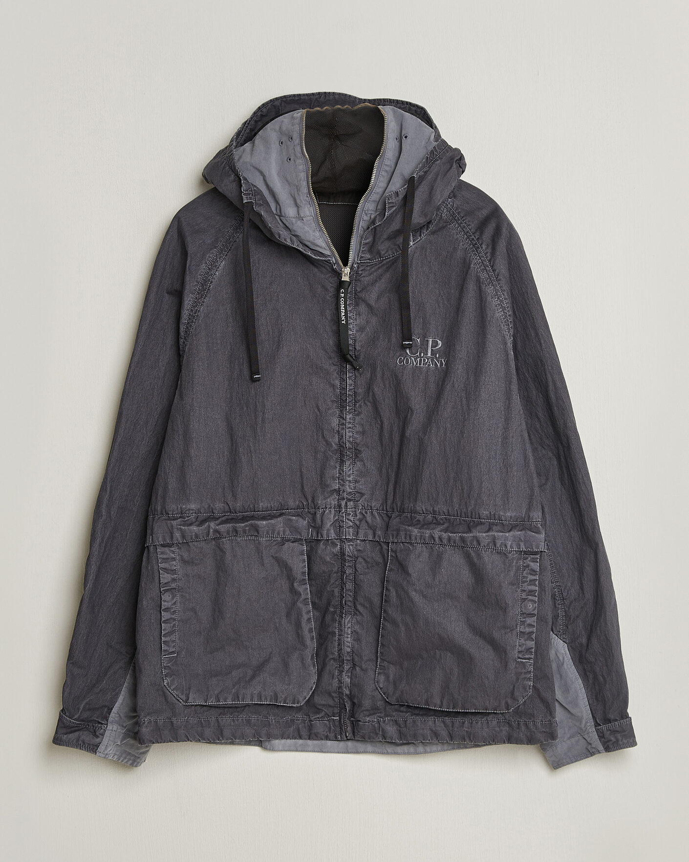 Heren | Jassen | C.P. Company | 50 Fili Wax Hood Jacket Black