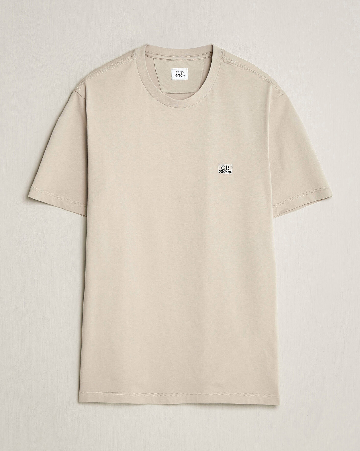 Heren | T-shirts | C.P. Company | Short Sleeve Small Logo T-Shirt Light Grey