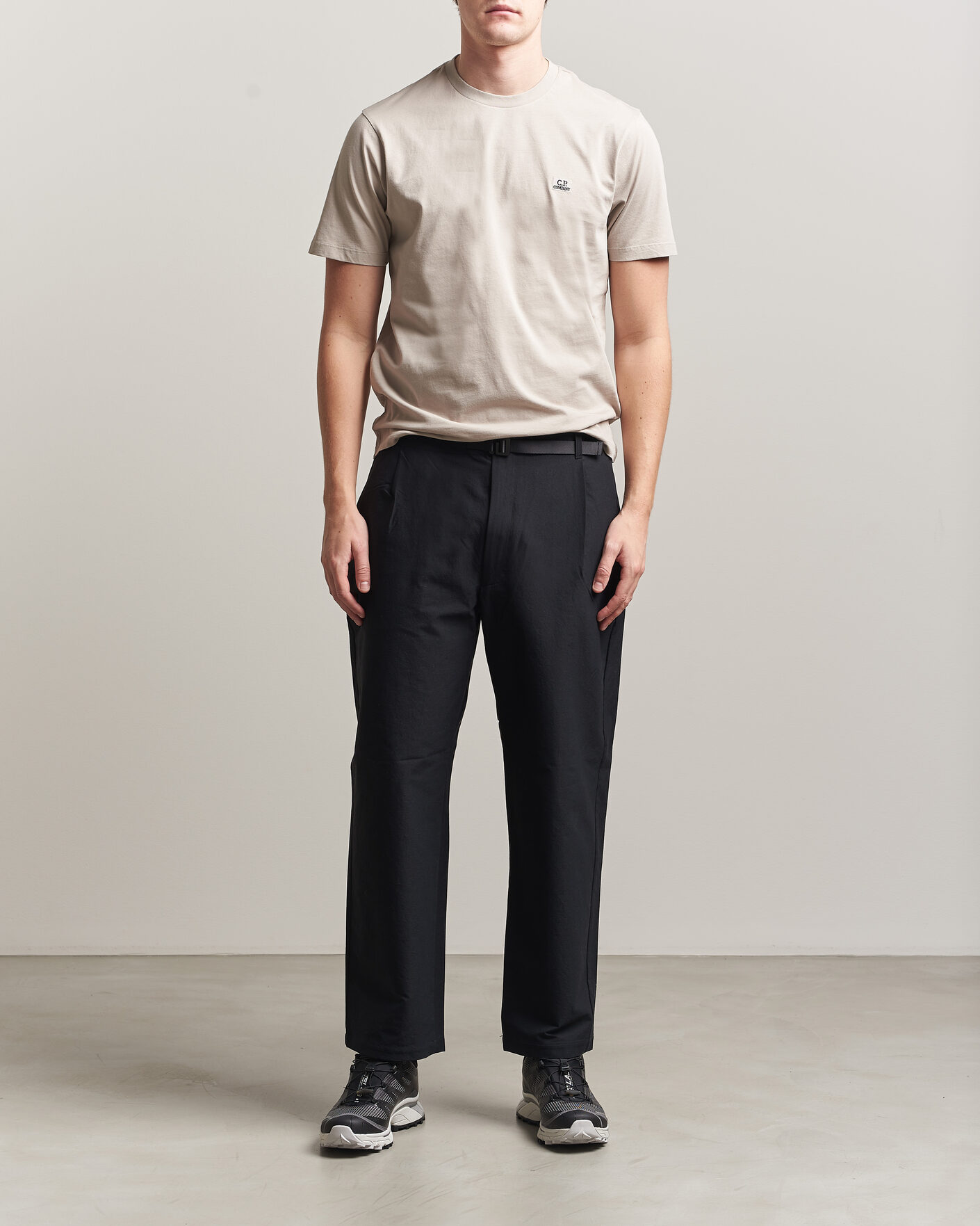 Heren | T-shirts | C.P. Company | Short Sleeve Small Logo T-Shirt Light Grey