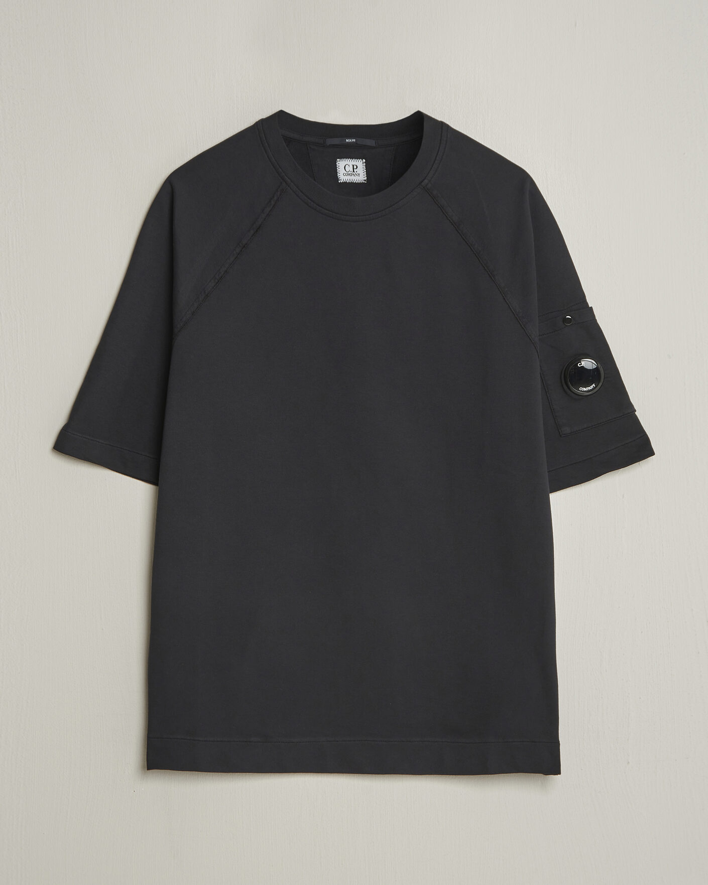 Heren | T-shirts | C.P. Company | Heavy Weight Lens T-Shirt Black