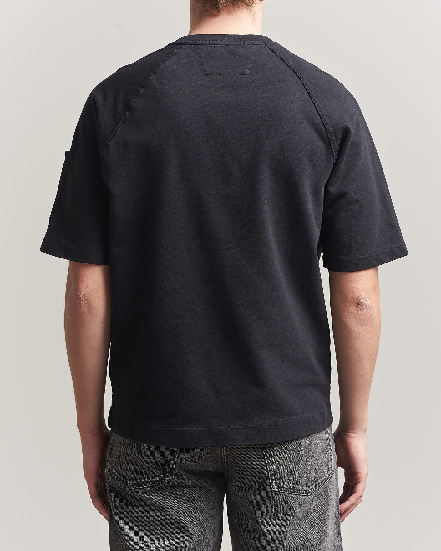 Heren | T-shirts | C.P. Company | Heavy Weight Lens T-Shirt Black