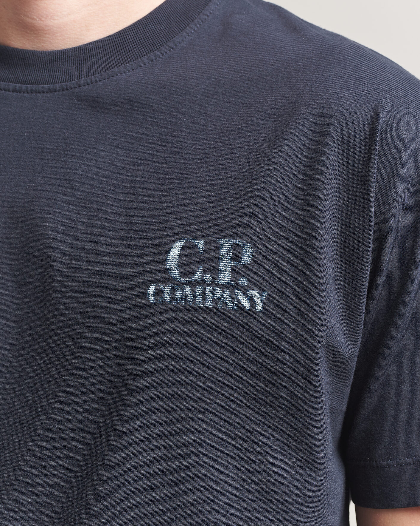 Heren | T-shirts | C.P. Company | Short Sleeve Back Print T-Shirt Navy