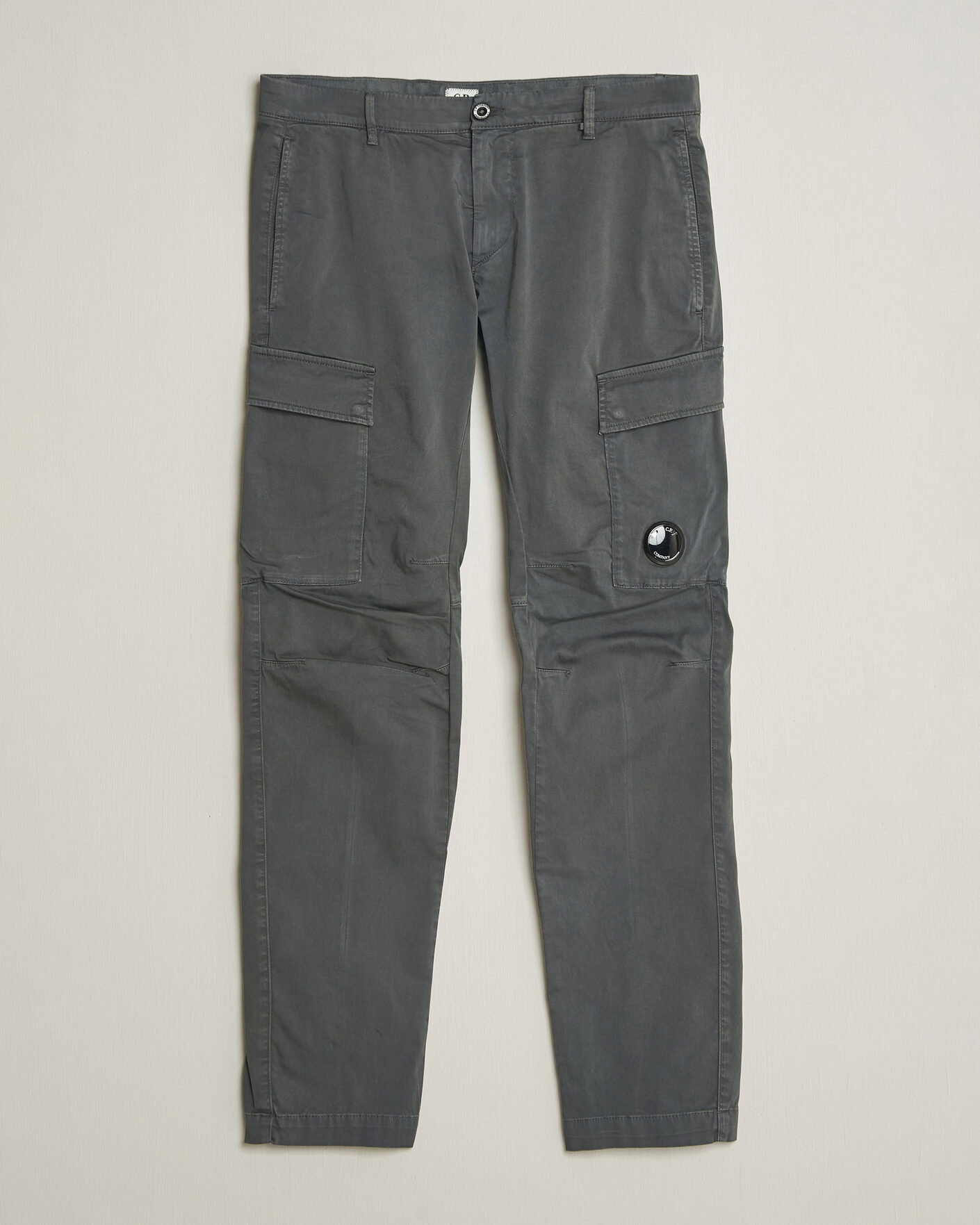 Heren | Broeken | C.P. Company | Satin Stretch Cargo Pants Dark Grey