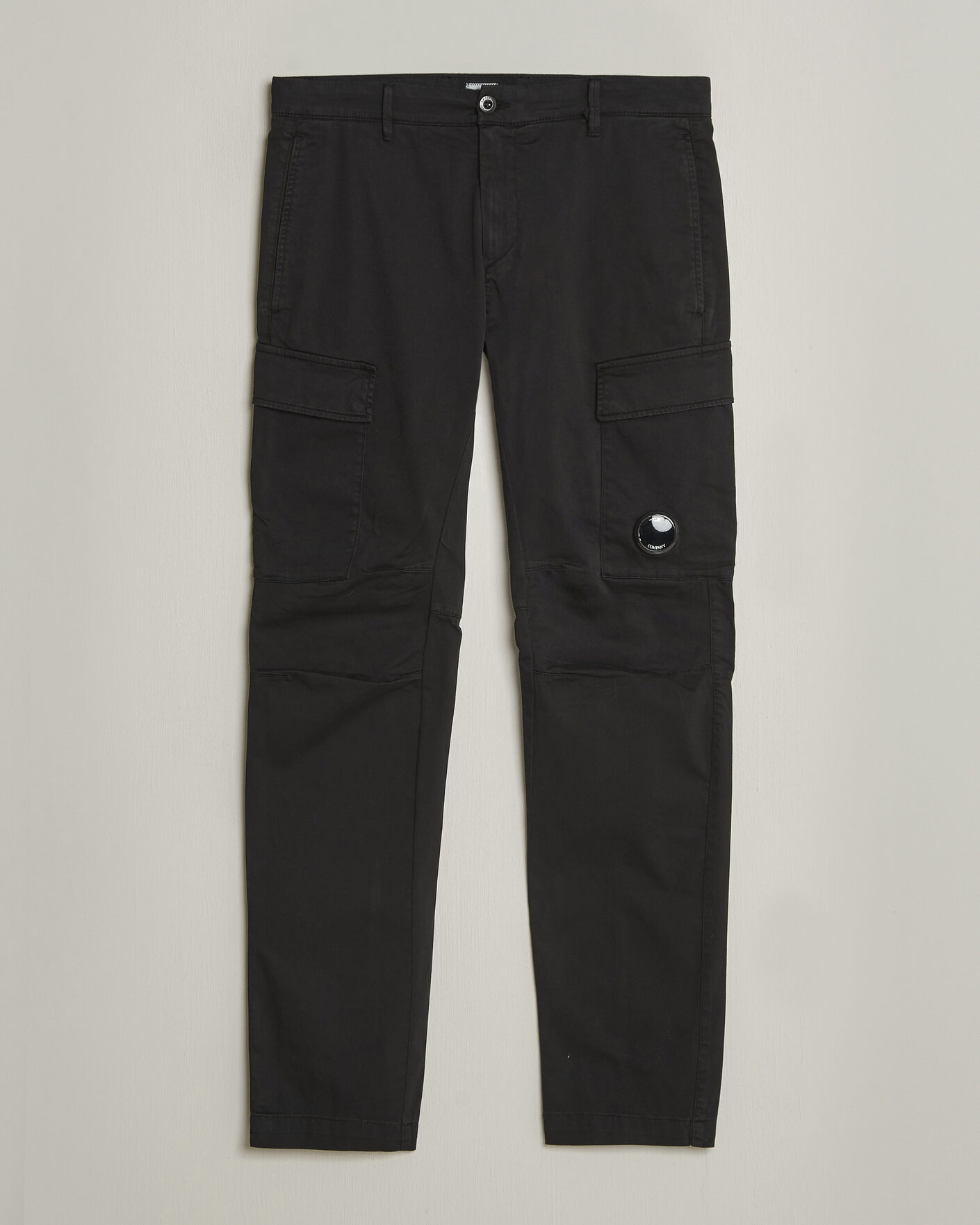 Heren | Broeken | C.P. Company | Satin Stretch Cargo Pants Black