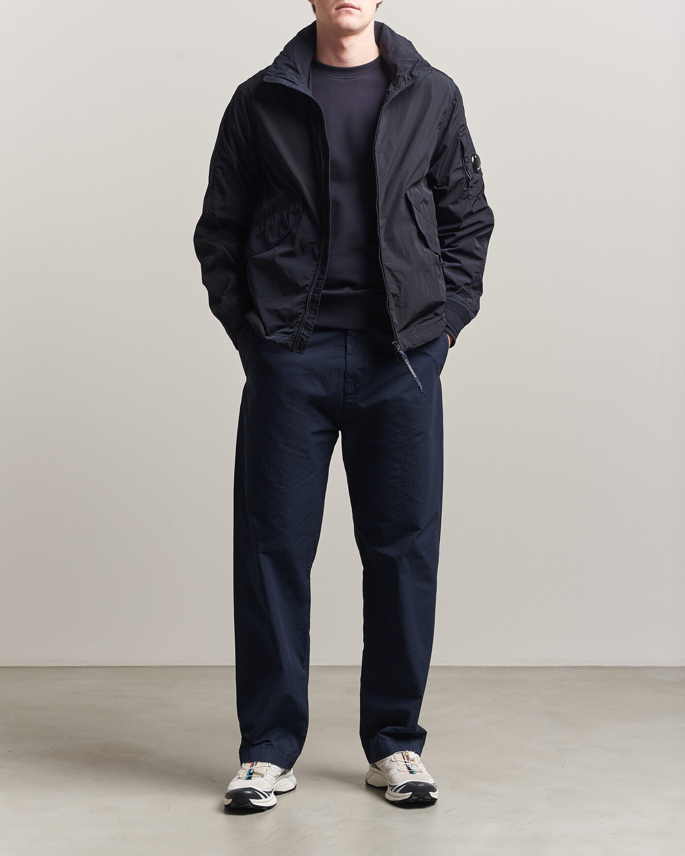 Heren | Broeken | C.P. Company | Micro Reps Drawstring Pants Navy