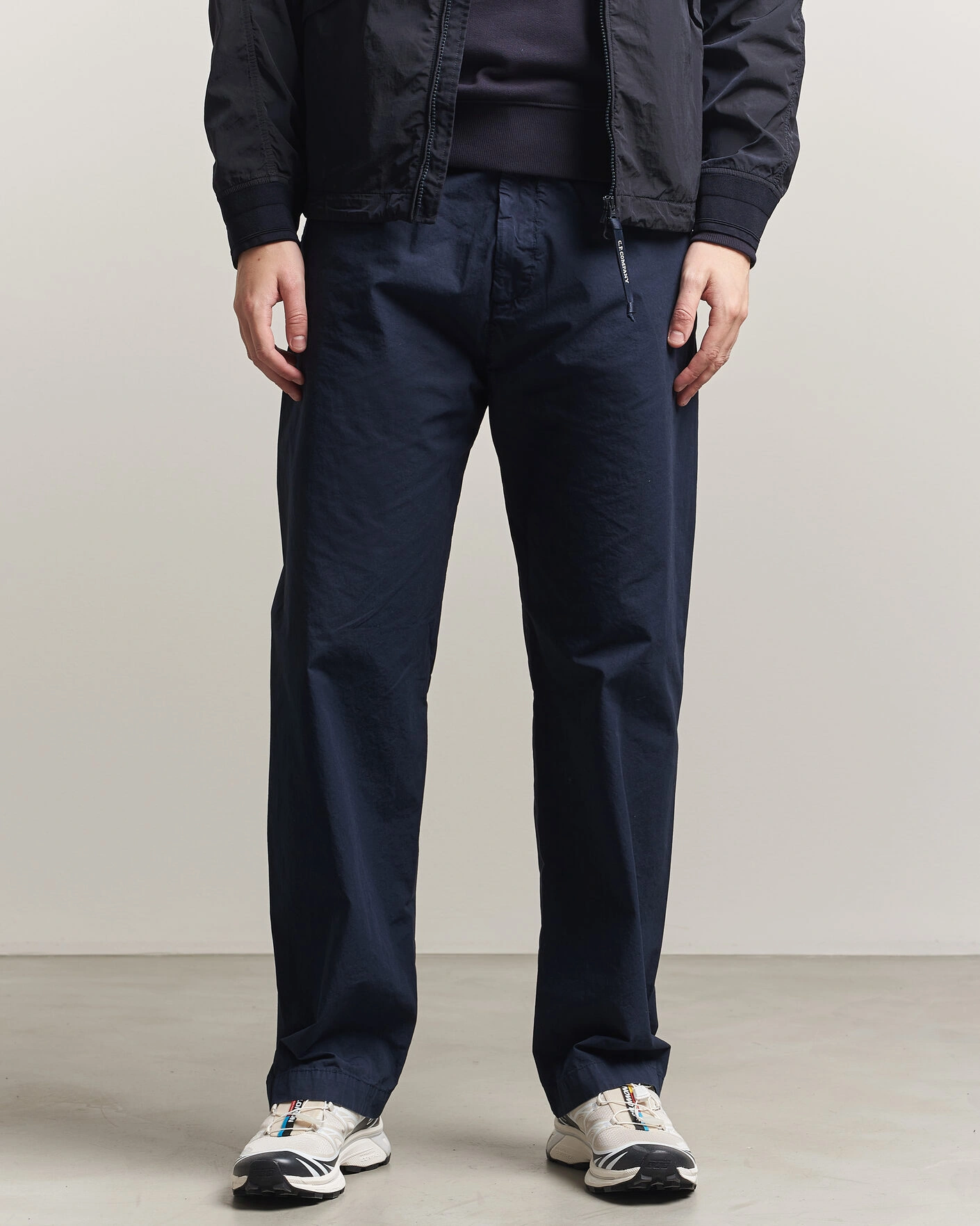 Heren | Broeken | C.P. Company | Micro Reps Drawstring Pants Navy