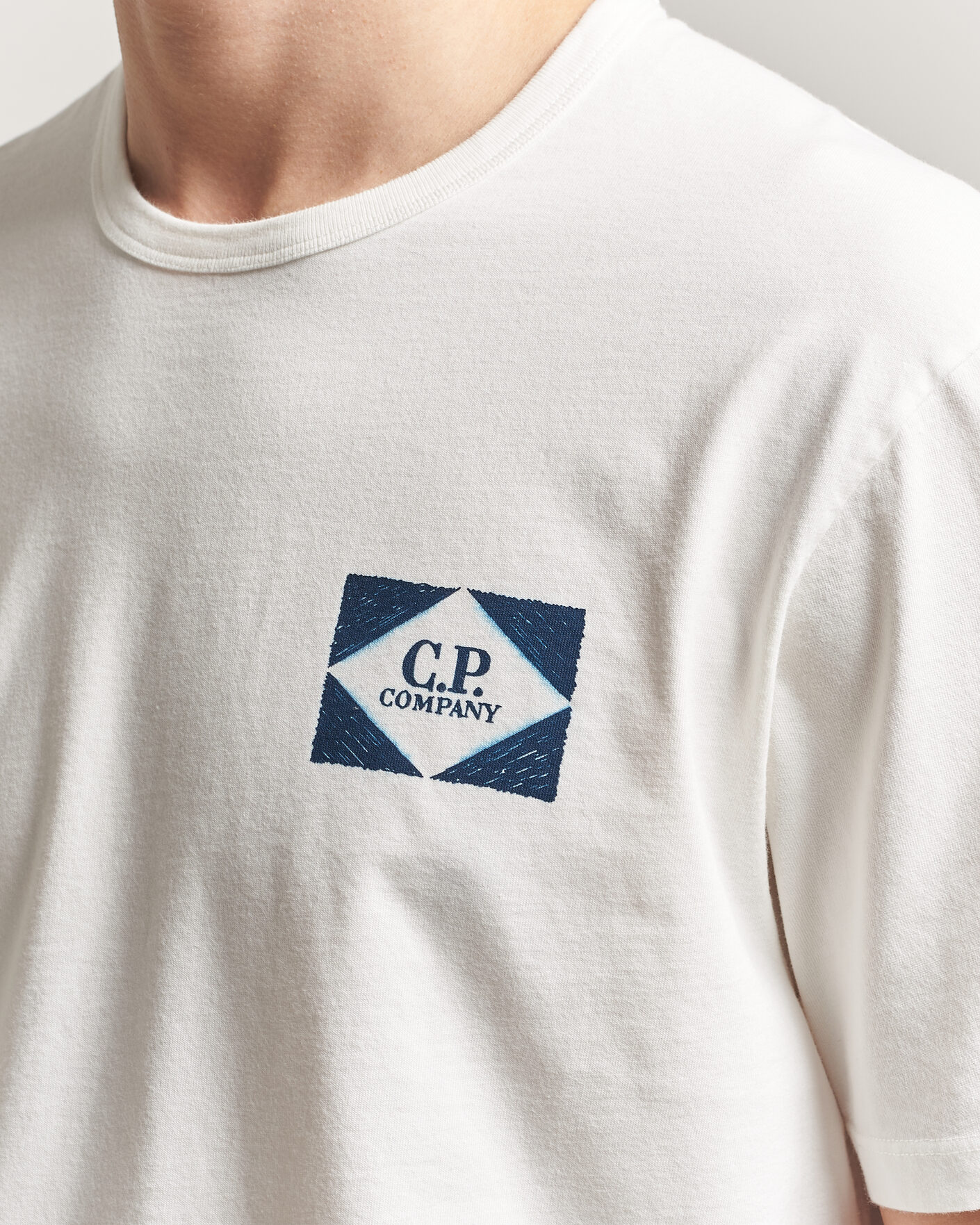 Heren | T-shirts | C.P. Company | Cotton Jersey Back Print T-Shirt White