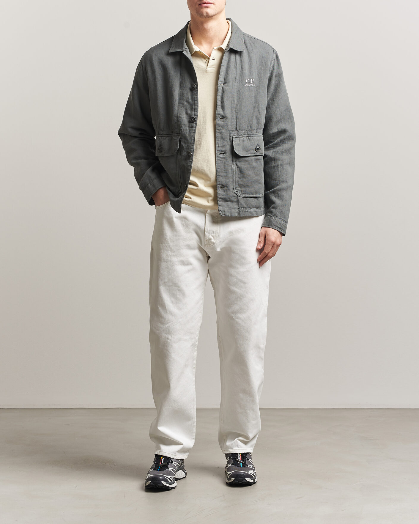Heren | Broeken | C.P. Company | Bull Denim 10oz Jeans White