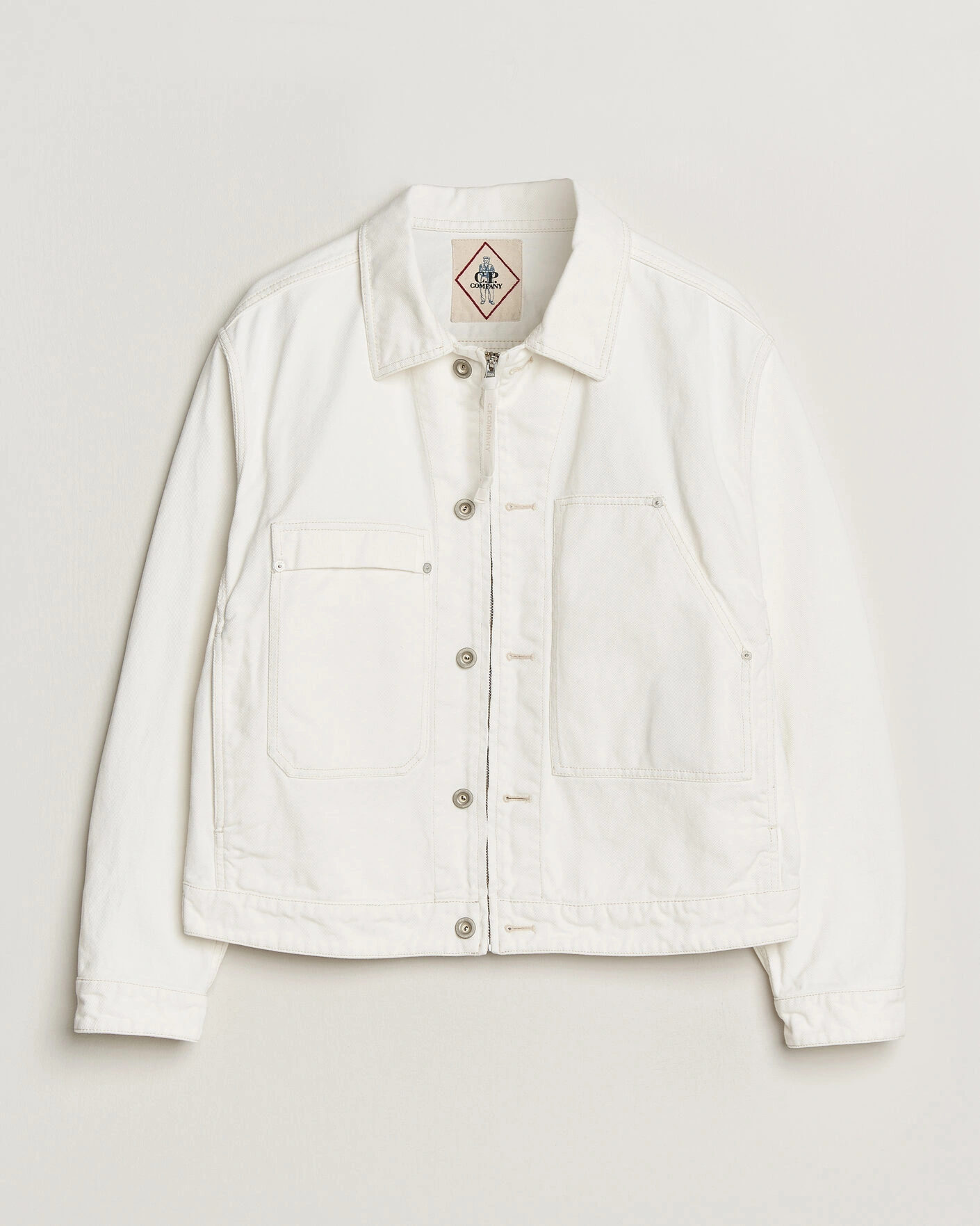 Heren | Jassen | C.P. Company | Bull Denim 10oz Jeans Jacket White