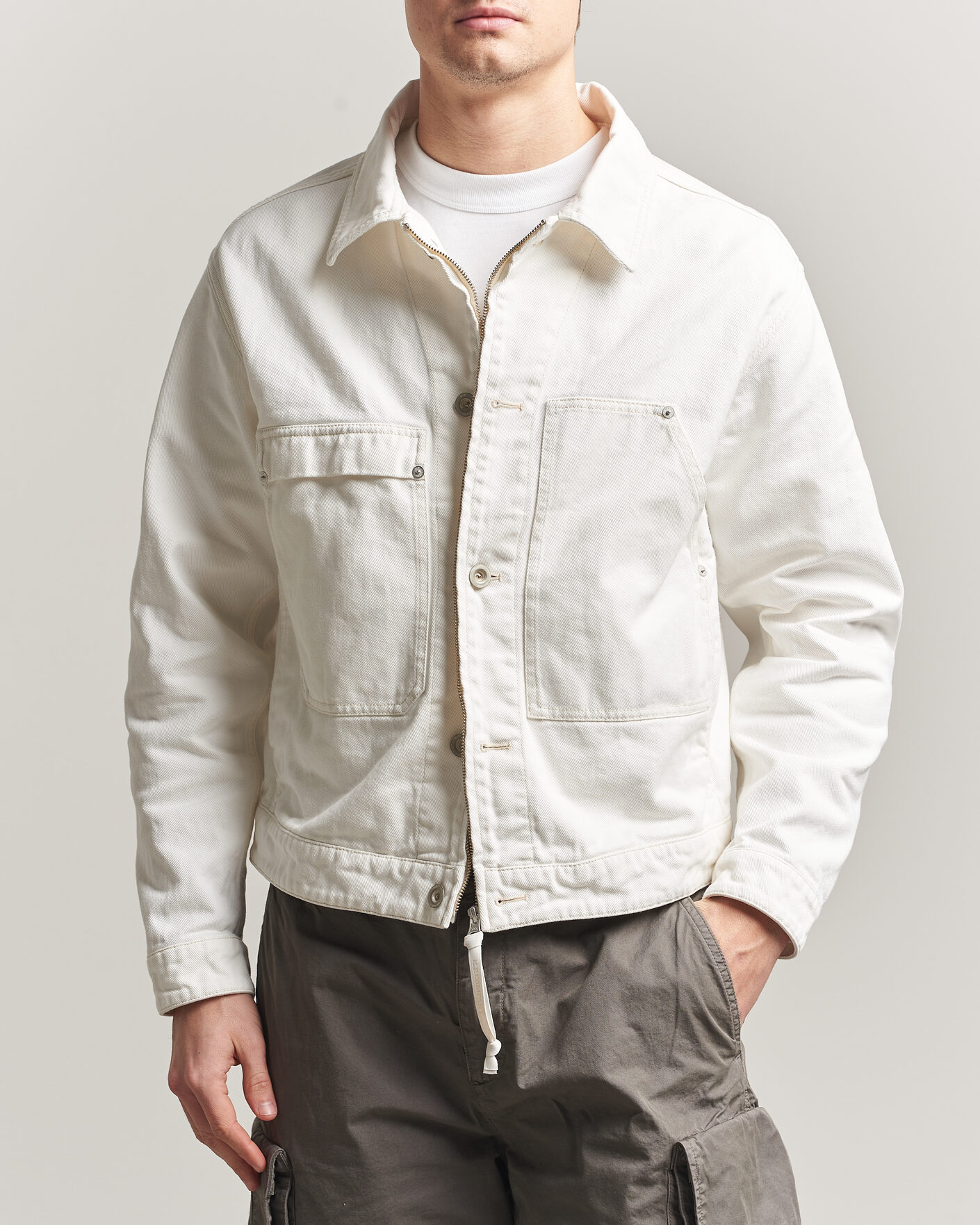 Heren | Jassen | C.P. Company | Bull Denim 10oz Jeans Jacket White