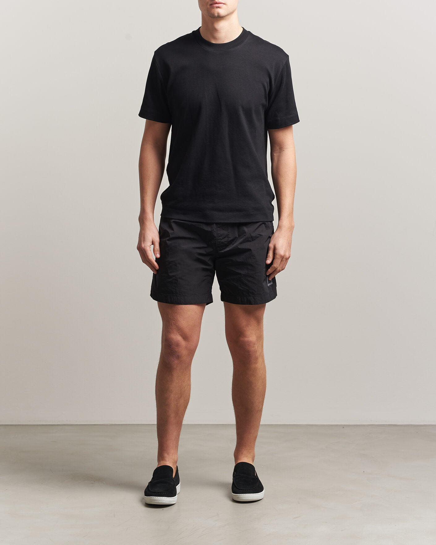 Heren | Zwembroek | C.P. Company | Eco Chrome Logo Swimshorts Black