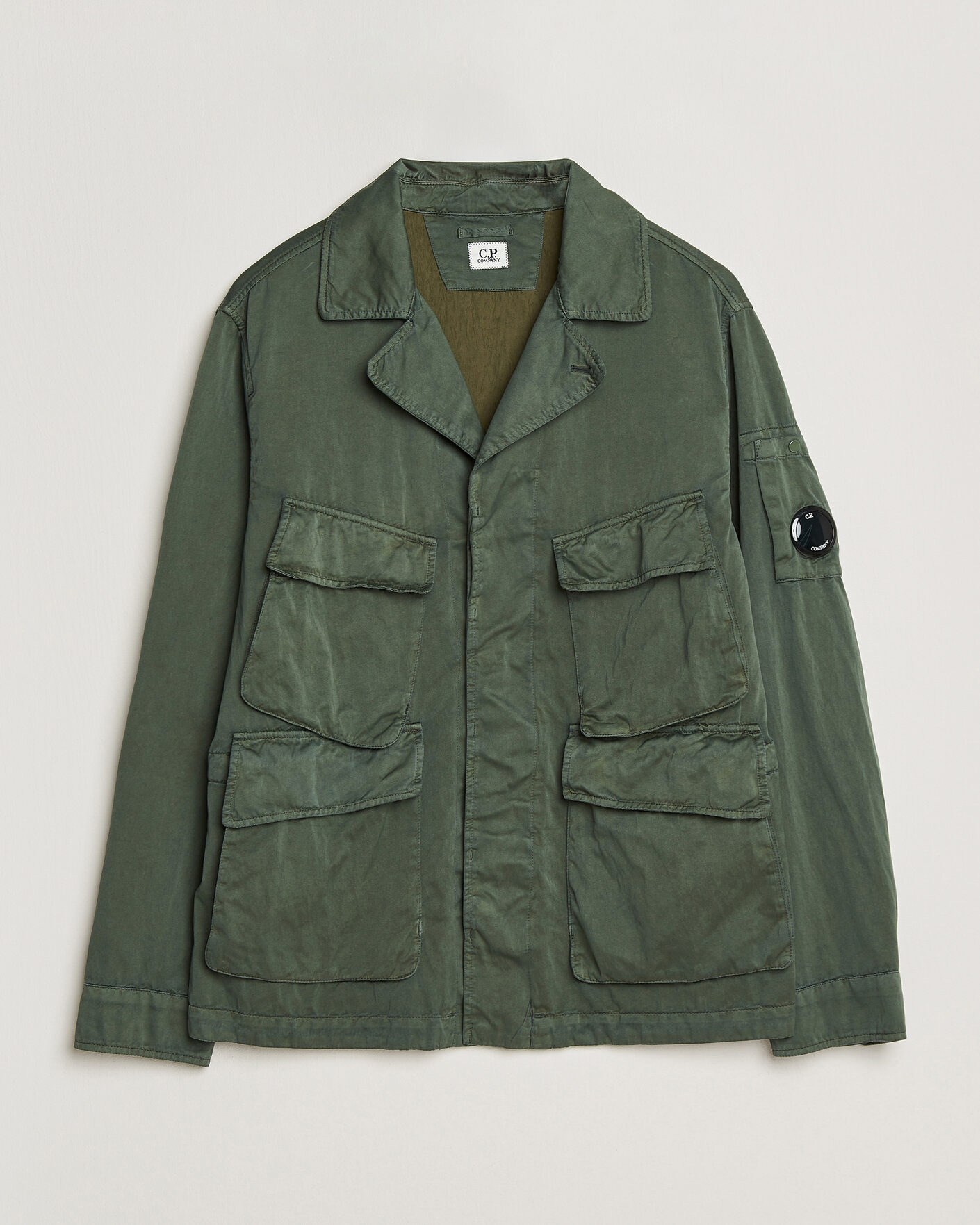Heren | Jassen | C.P. Company | Raso Cinque Cotton Nylon Jungle Jacket Dark Green