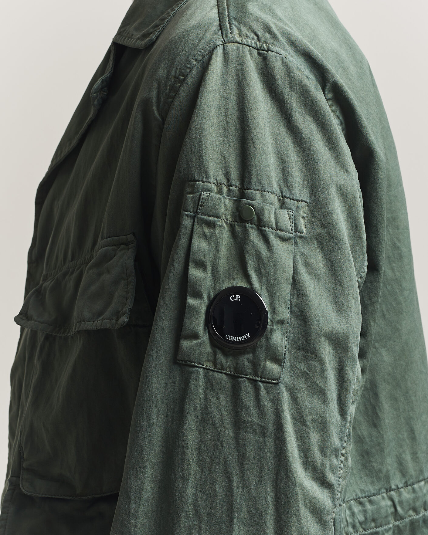 Heren | Jassen | C.P. Company | Raso Cinque Cotton Nylon Jungle Jacket Dark Green