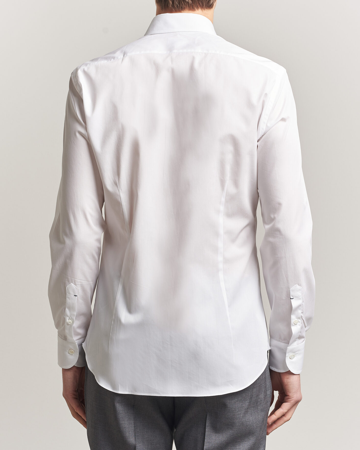 Heren | Overhemden | Mazzarelli | Soft Cotton Button Down Shirt White