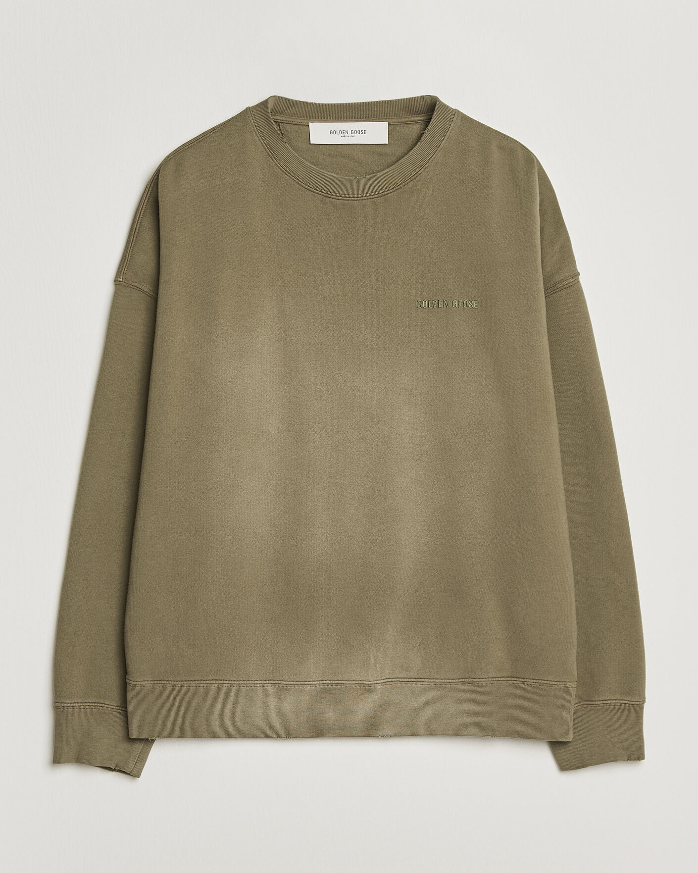 Heren | Truien | Golden Goose | Journey Dyed Cotton Sweatshirt Washed Beige