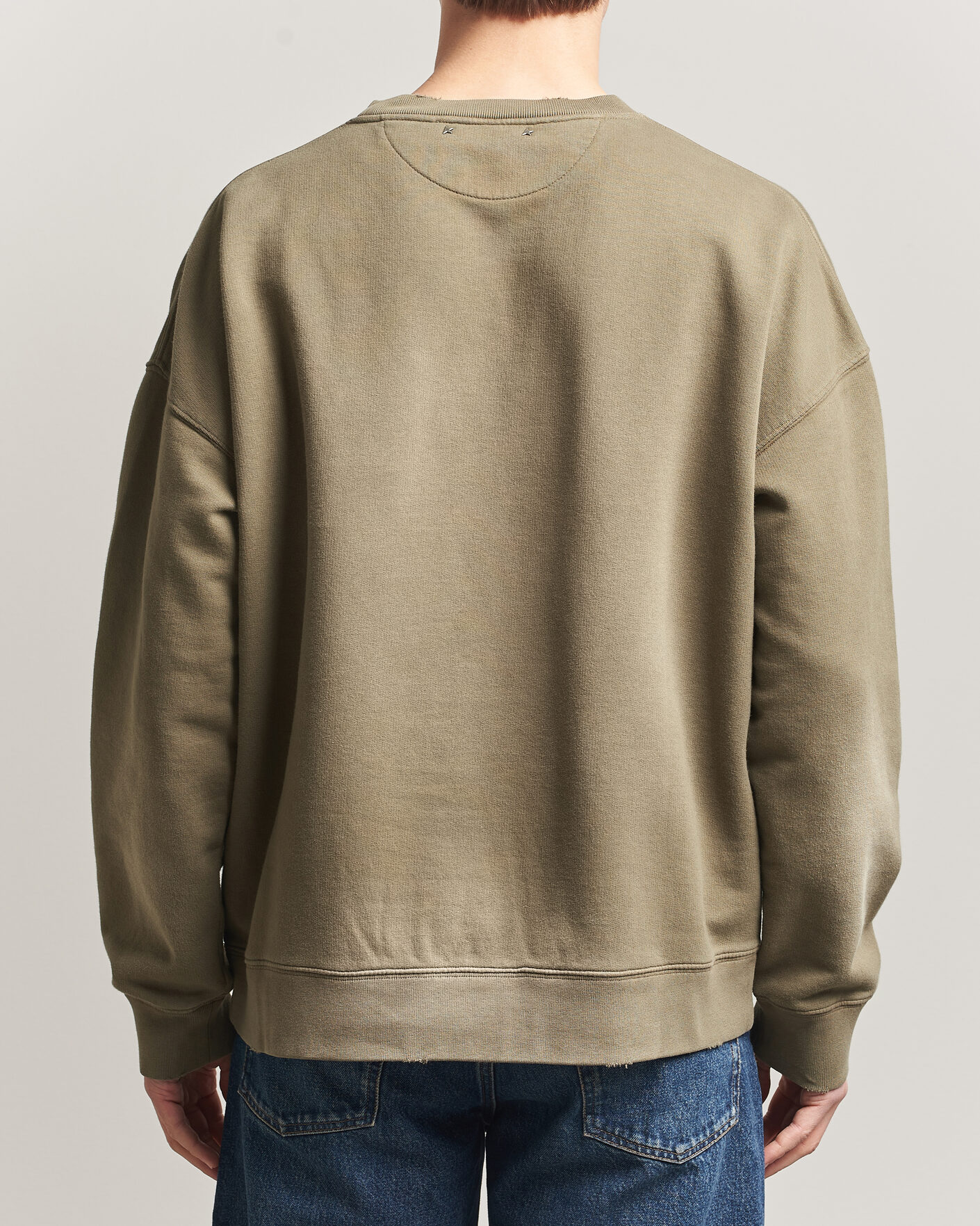 Heren | Truien | Golden Goose | Journey Dyed Cotton Sweatshirt Washed Beige