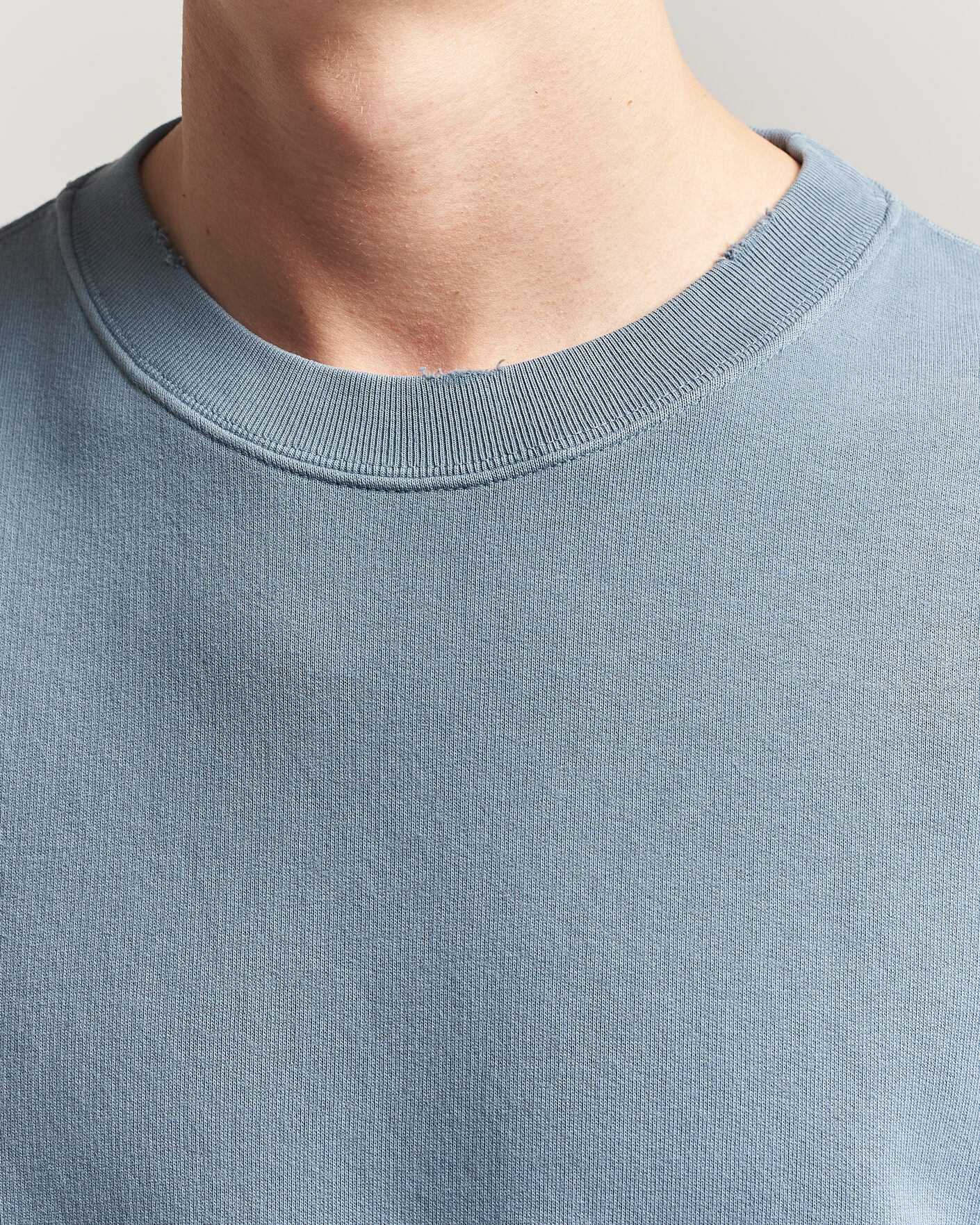 Heren | Truien | Golden Goose | Boxi Faded Cotton Sweatshirt Windward Blue