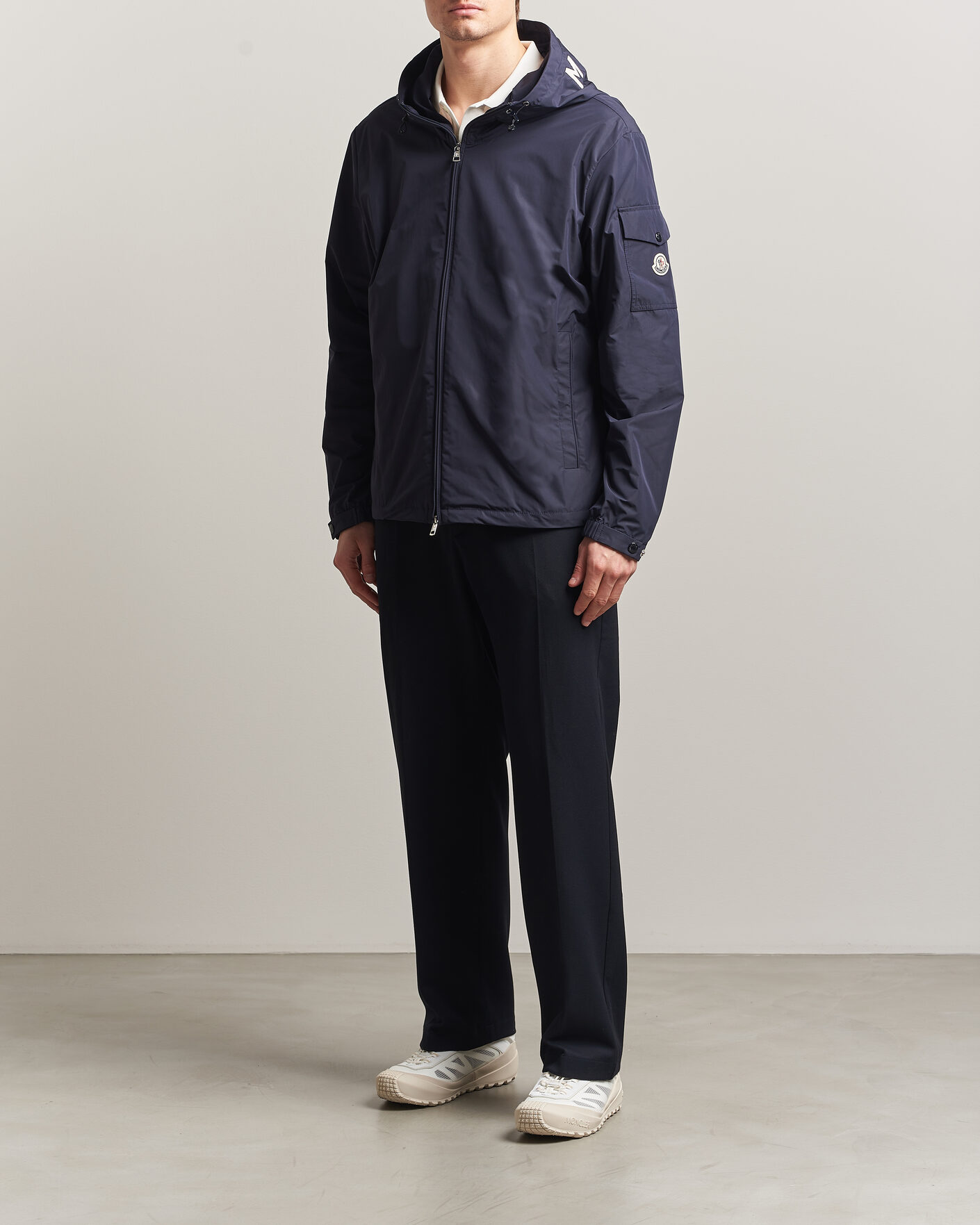 Moncler Sassiere Hooded Jacket Navy | Man - CareOfCarl.nl