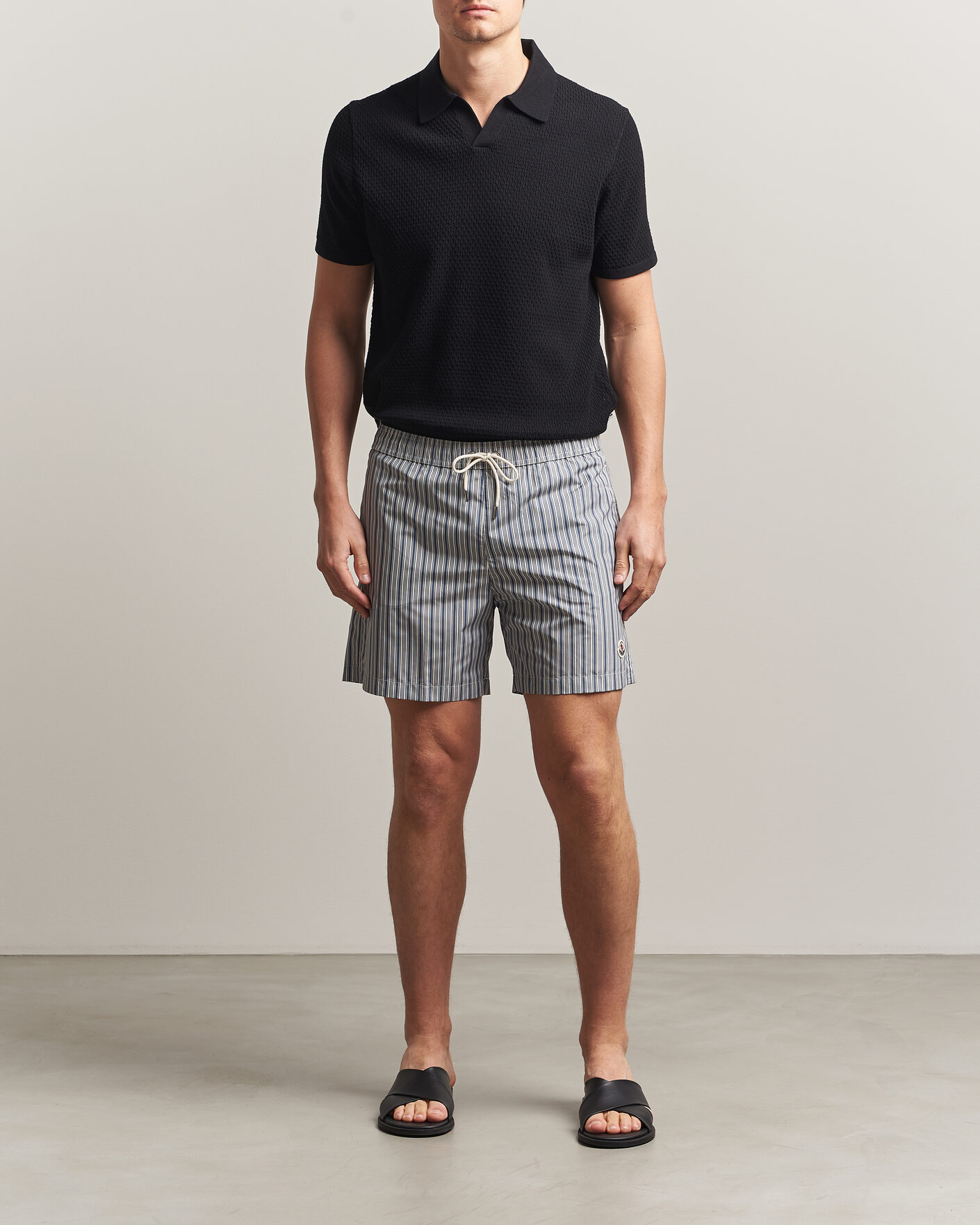 Heren | Zwembroek | Moncler | Nylon Swim Shorts Blue Stripe