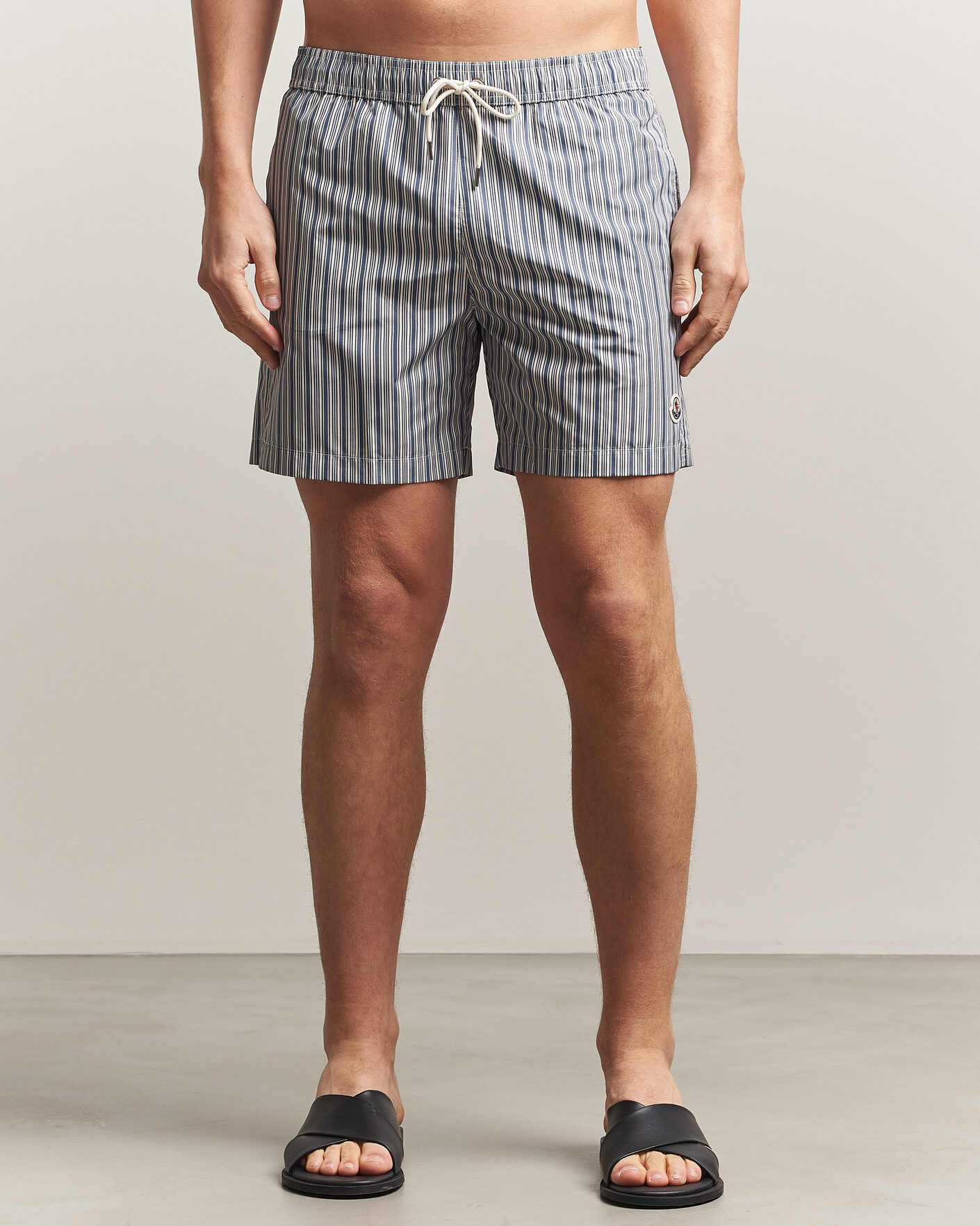 Heren | Zwembroek | Moncler | Nylon Swim Shorts Blue Stripe